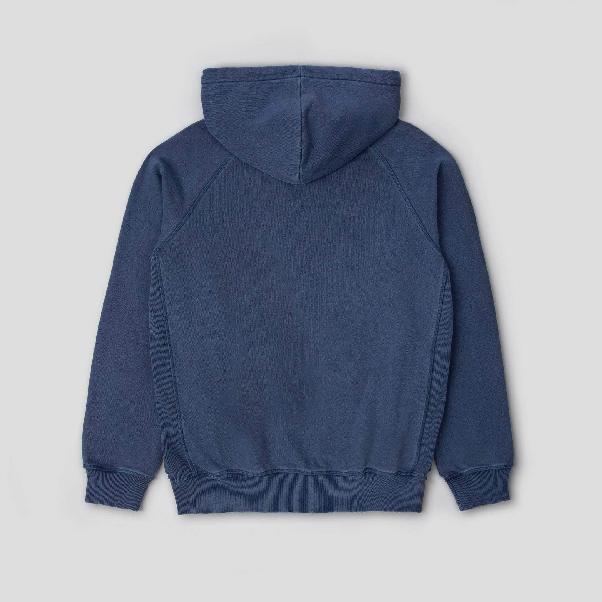 Relaxed Cotton Hoodie Indigo