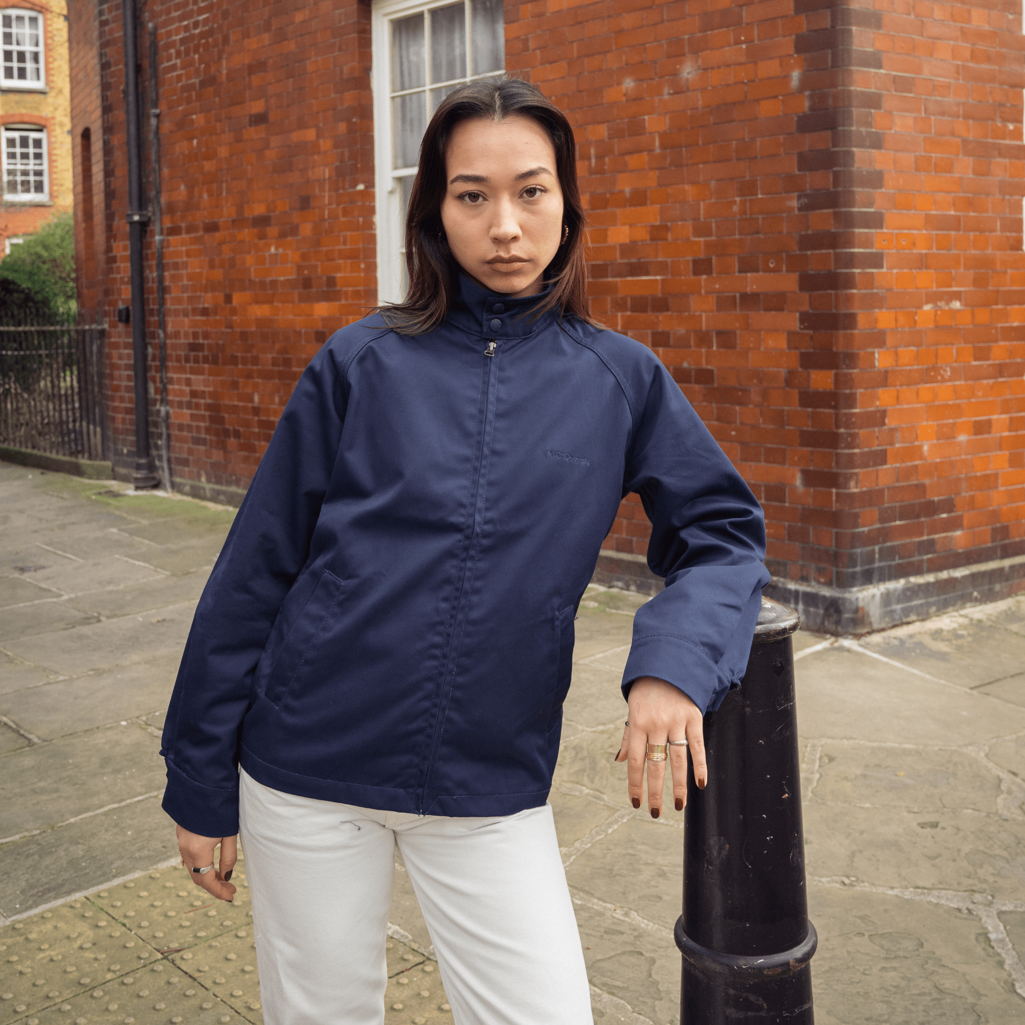 Polycotton Harrington Jacket Navy