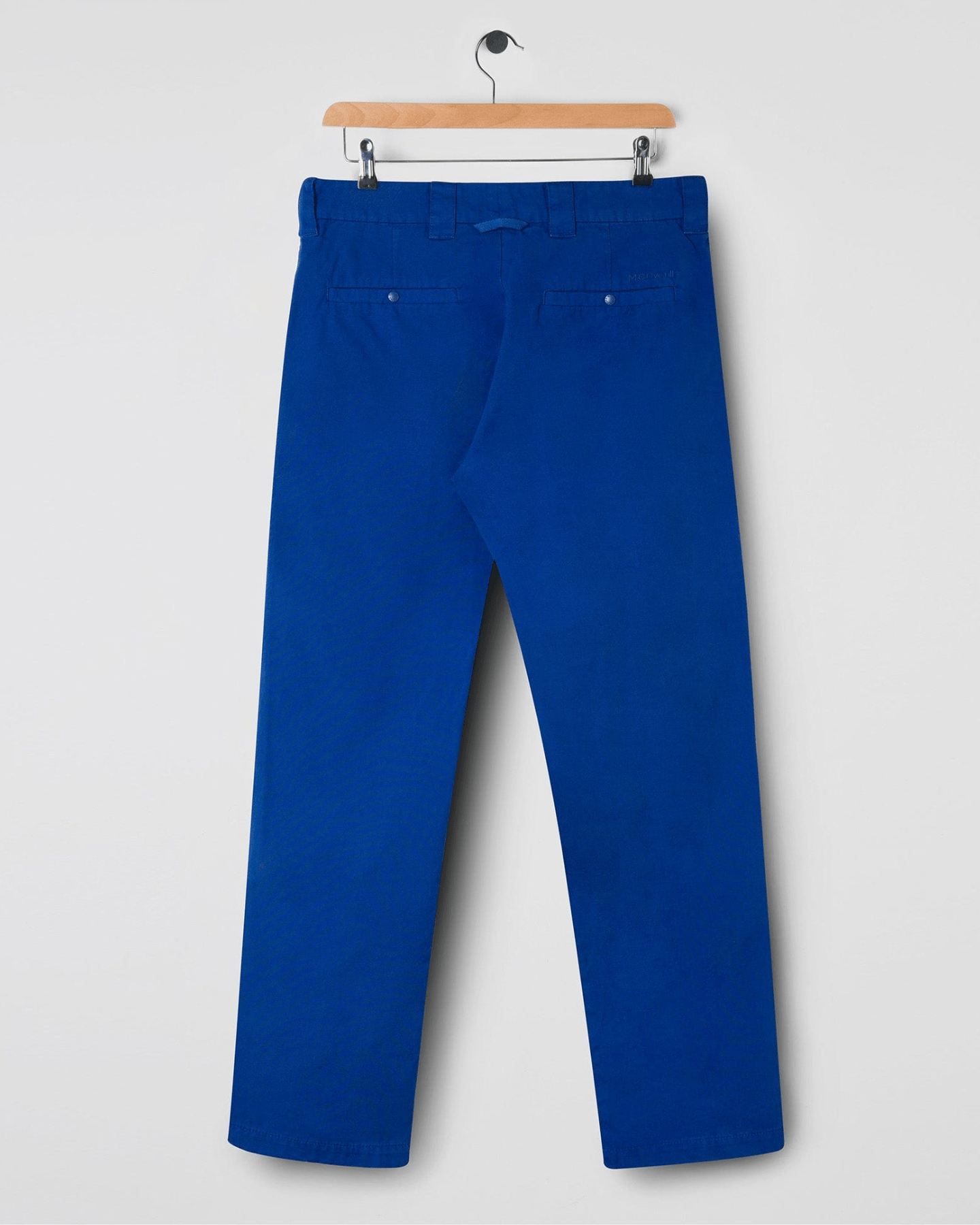 Slim-Fit Lightweight Cotton Trousers Royal Blue