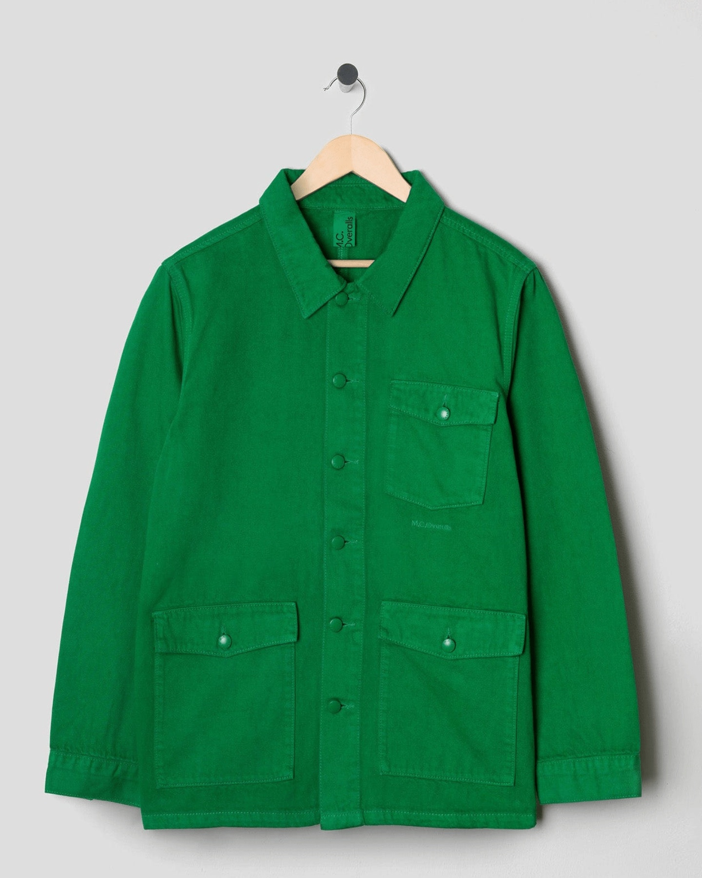 Relaxed Denim Work Jacket Green