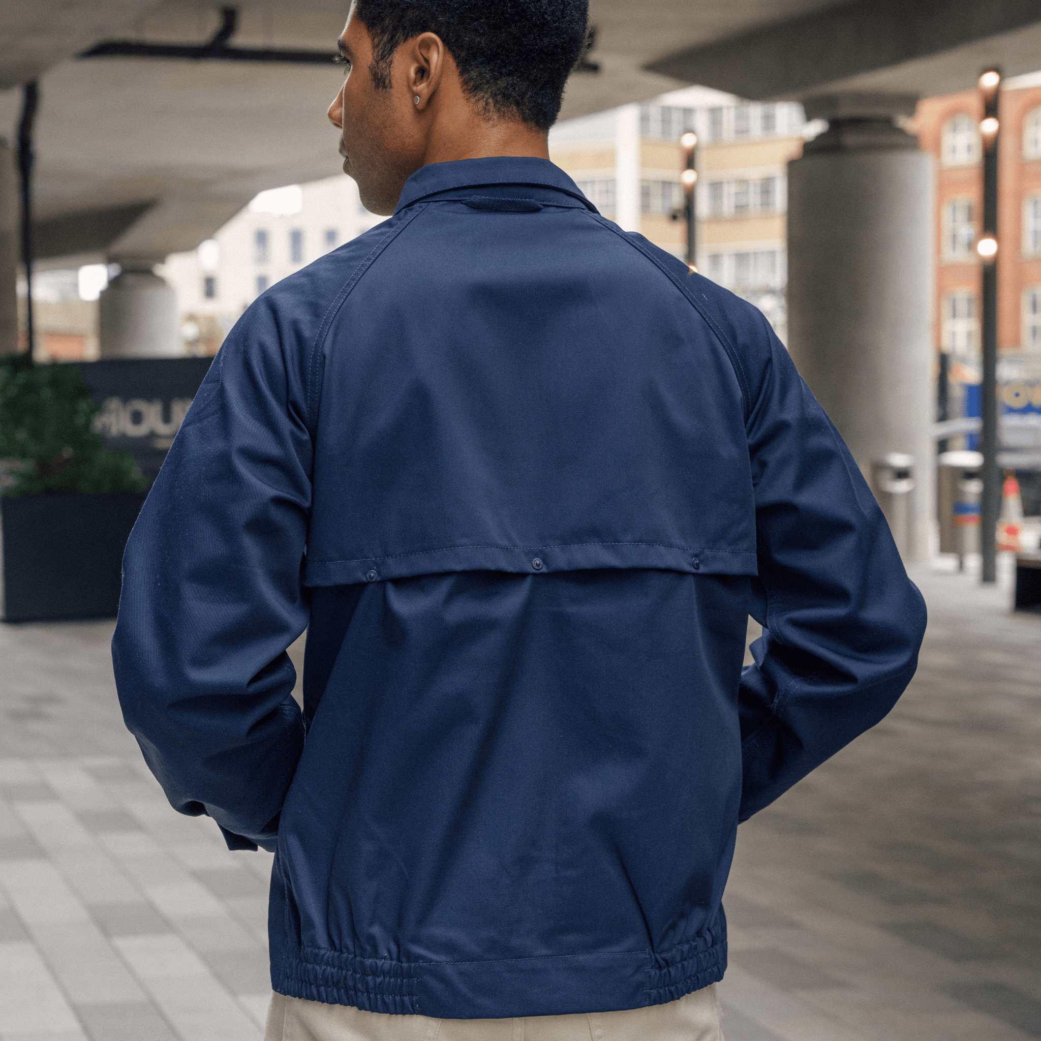 Polycotton Harrington Jacket Navy