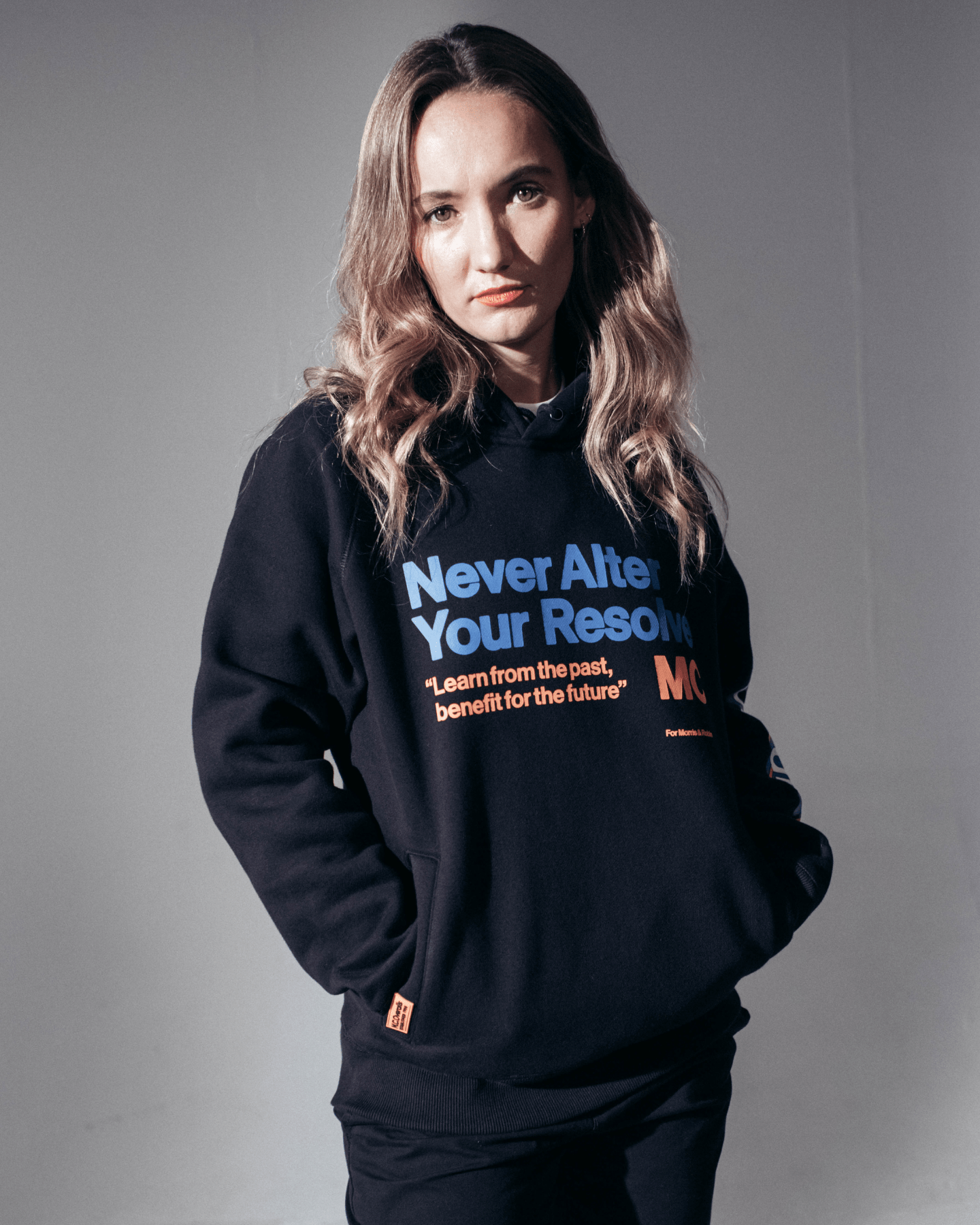Never Alter Your Resolve Hoodie Black
