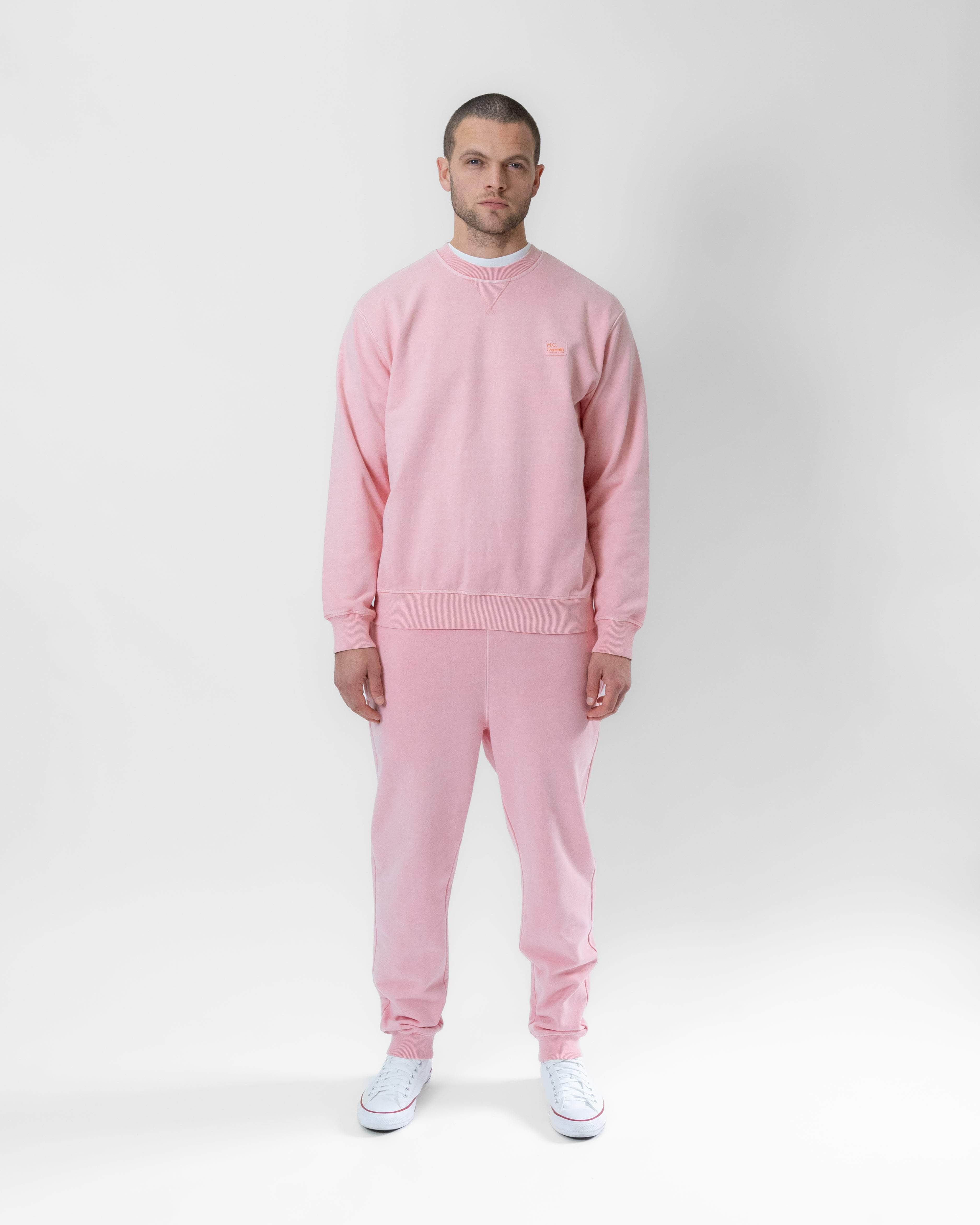 Pink sweatpants and sweatshirt sale