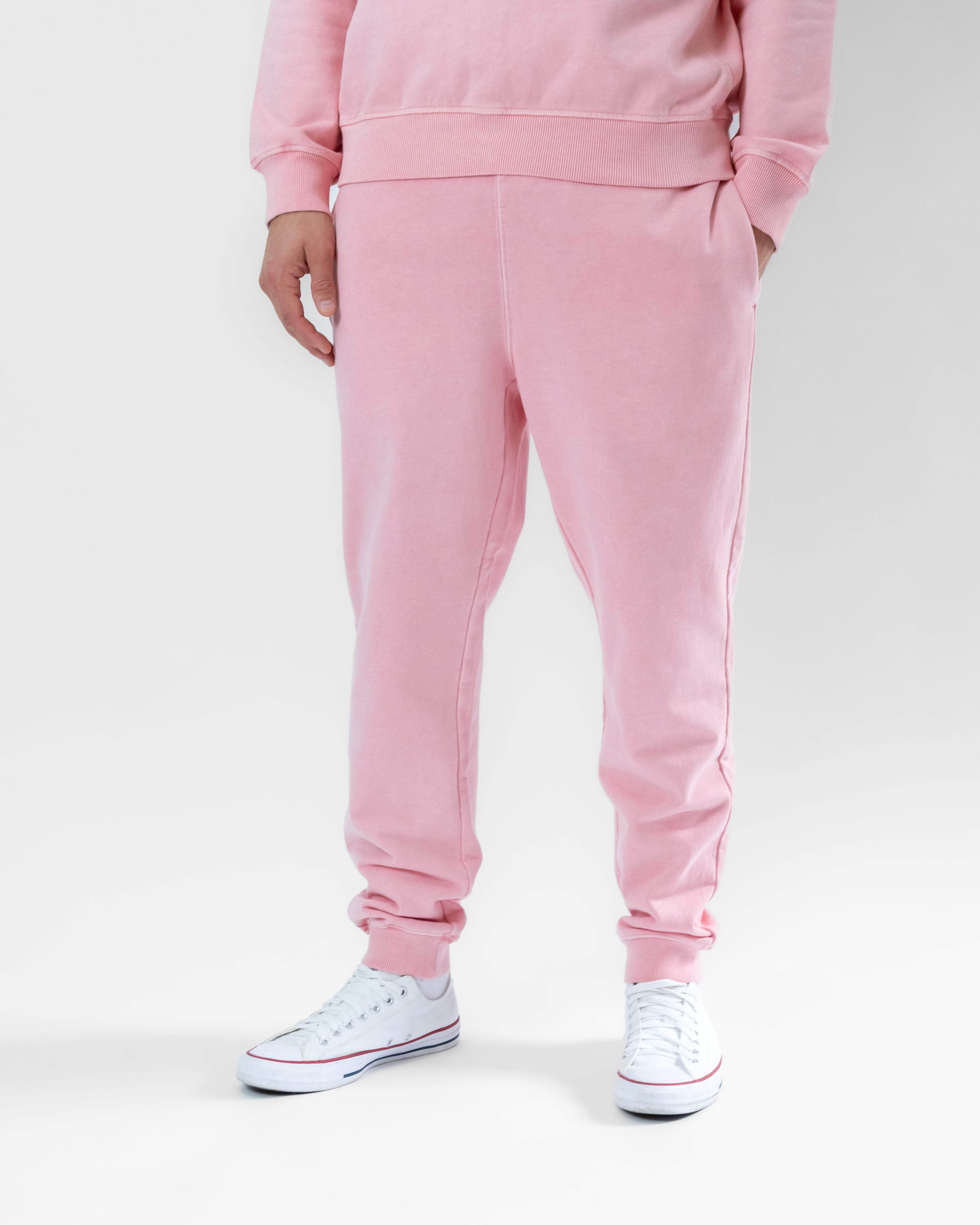 Regular-Fit Cotton Sweatpants Dusty Pink