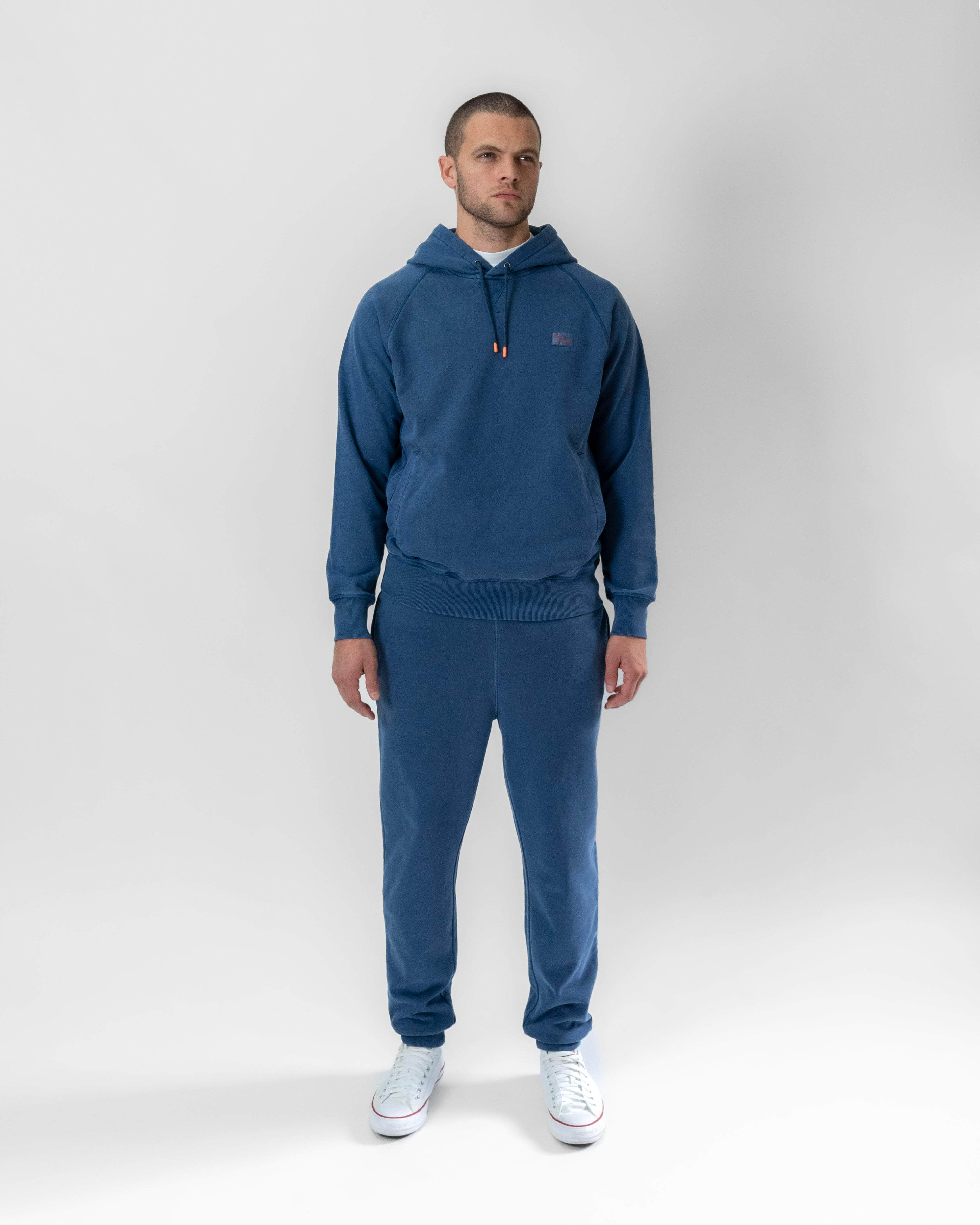 Regular-Fit Cotton Sweatpants Indigo