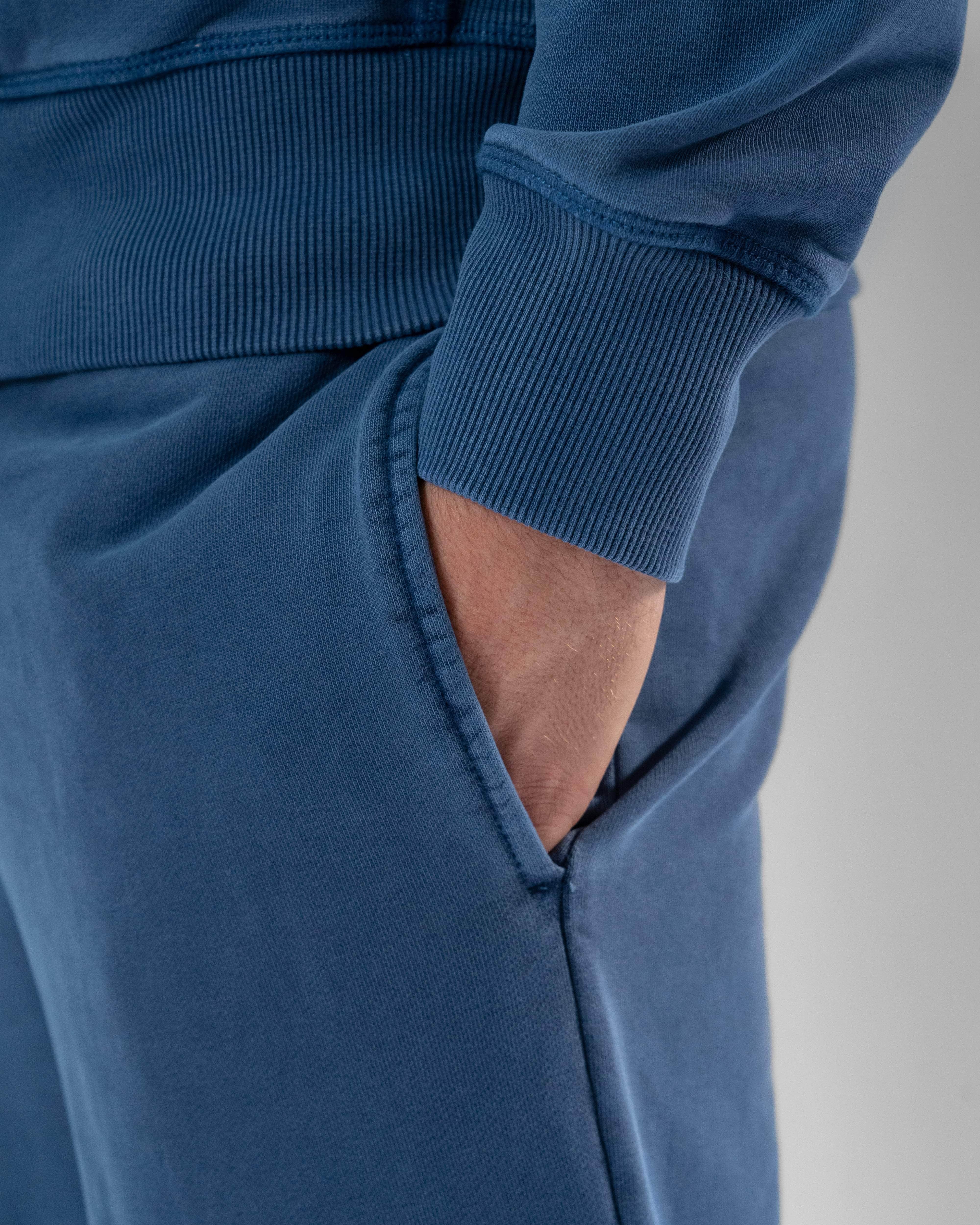 Regular-Fit Cotton Sweatpants Indigo