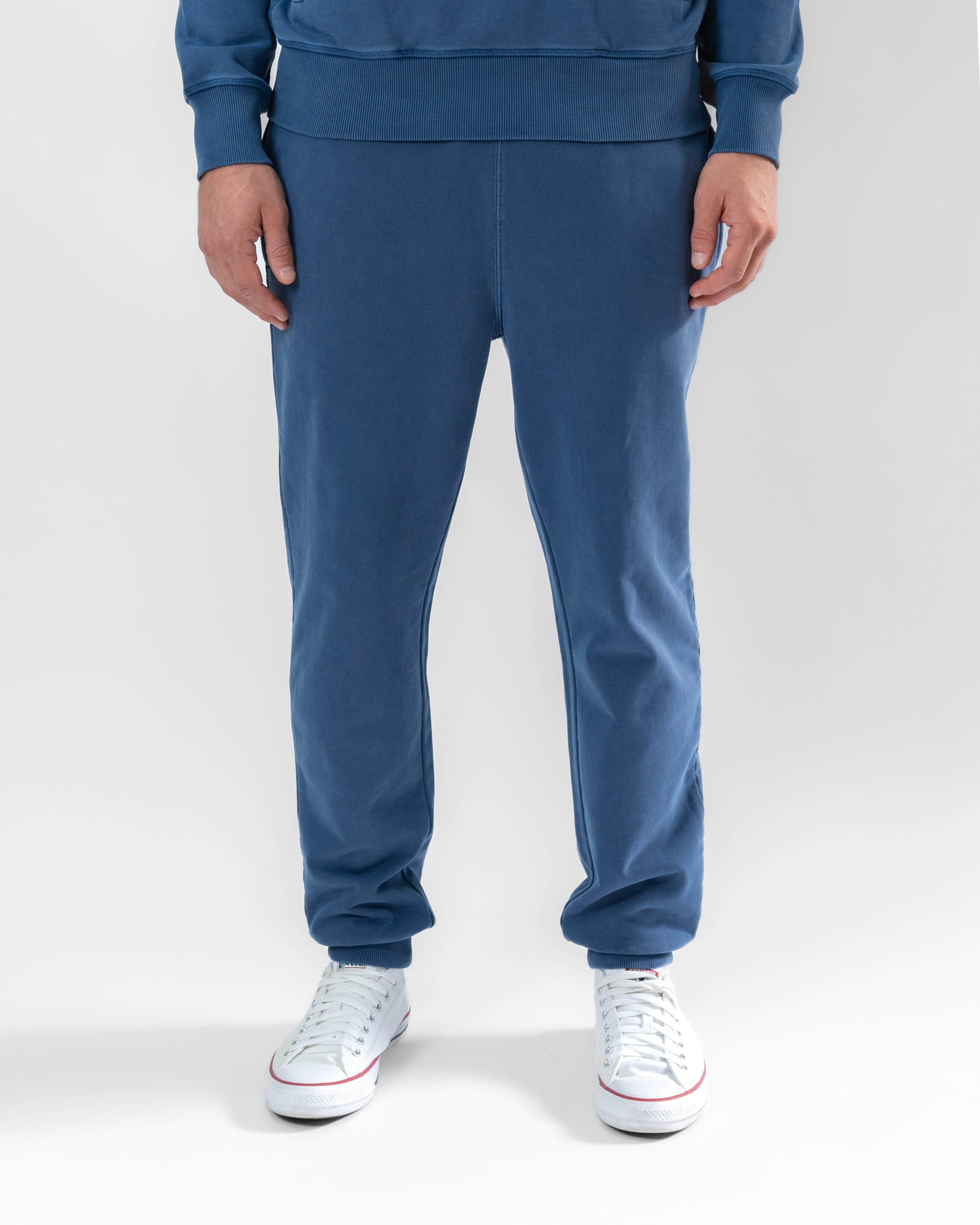 Regular-Fit Cotton Sweatpants Indigo