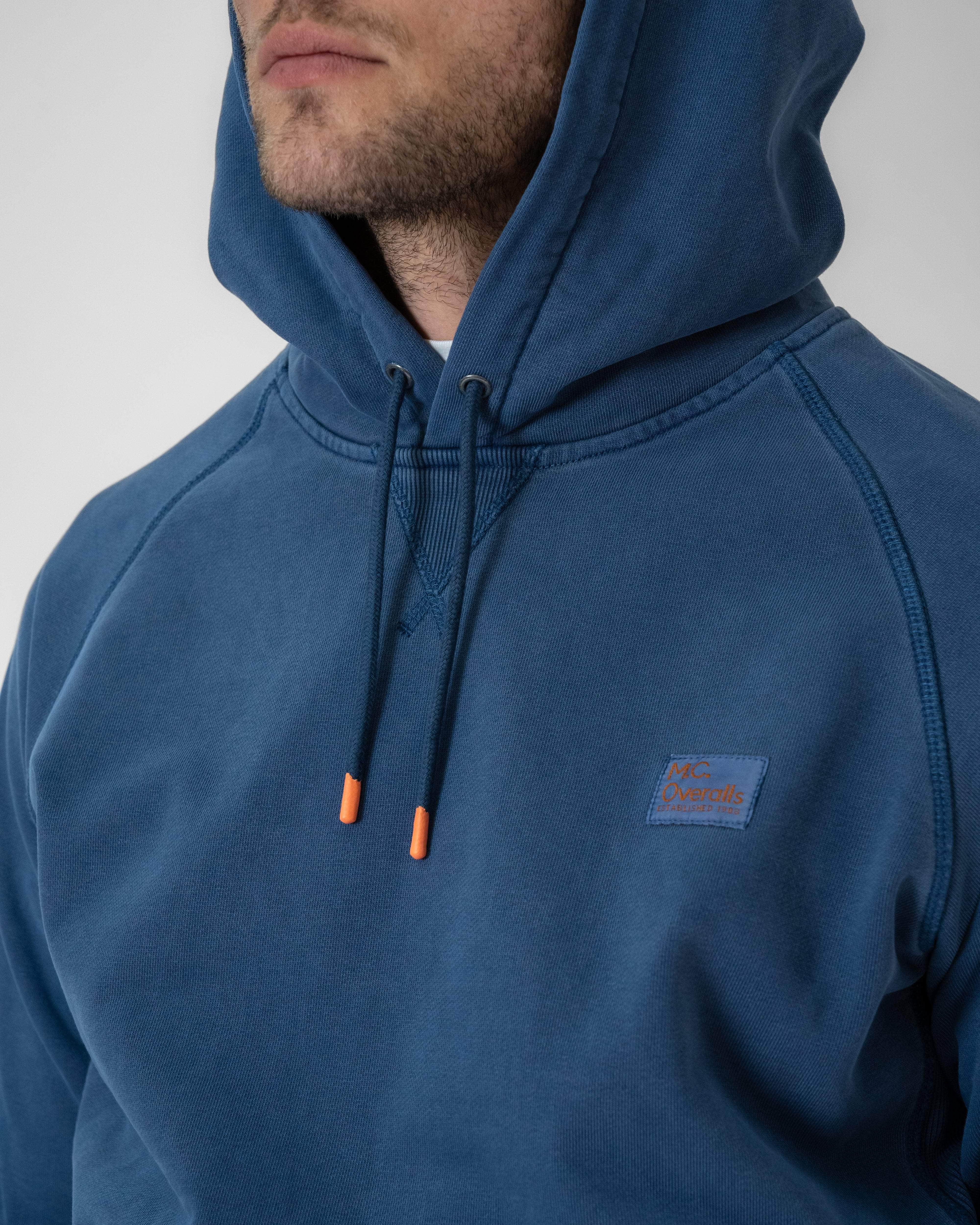 Relaxed Cotton Hoodie Indigo