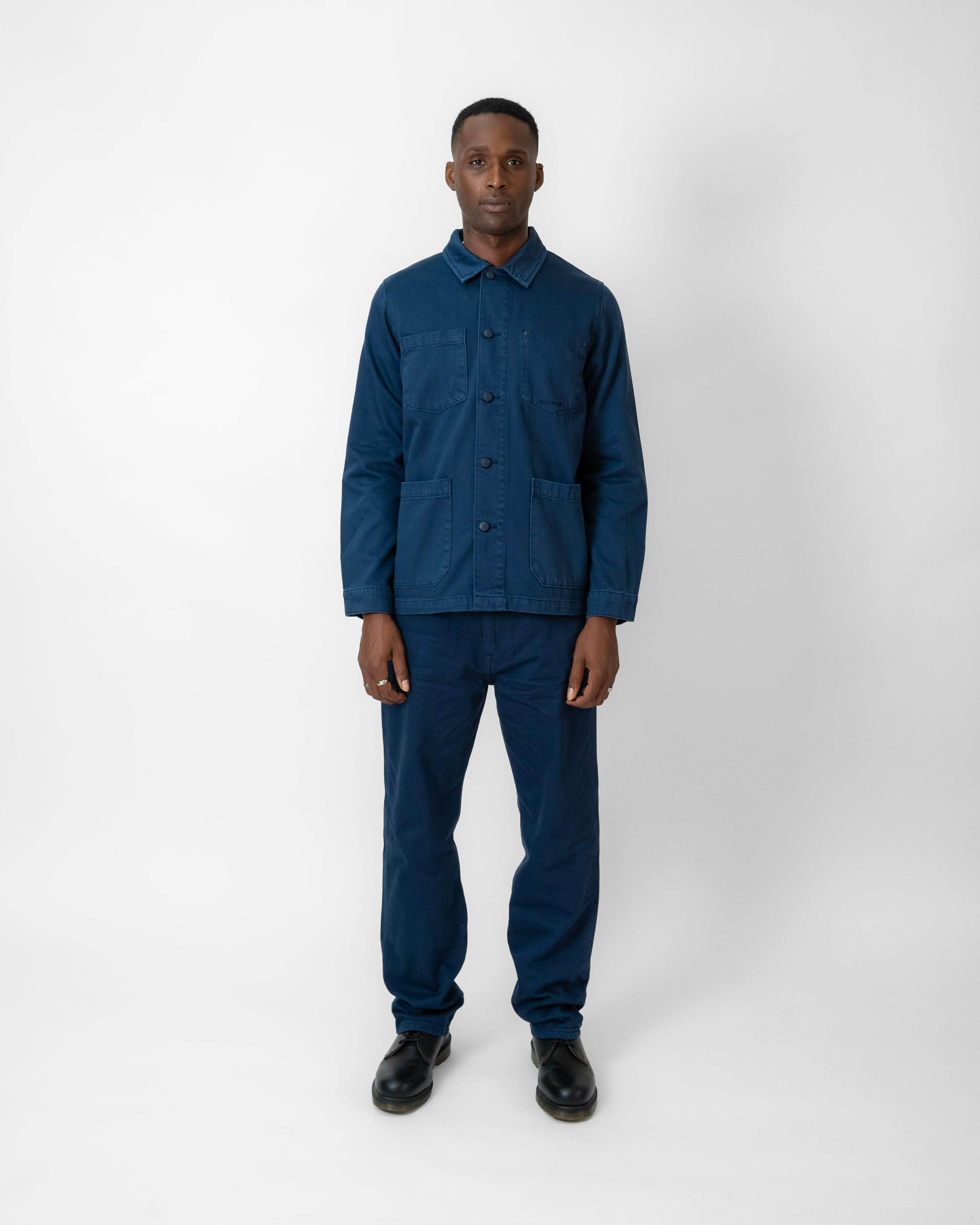 Denim Chore Jacket Navy – M.C.Overalls