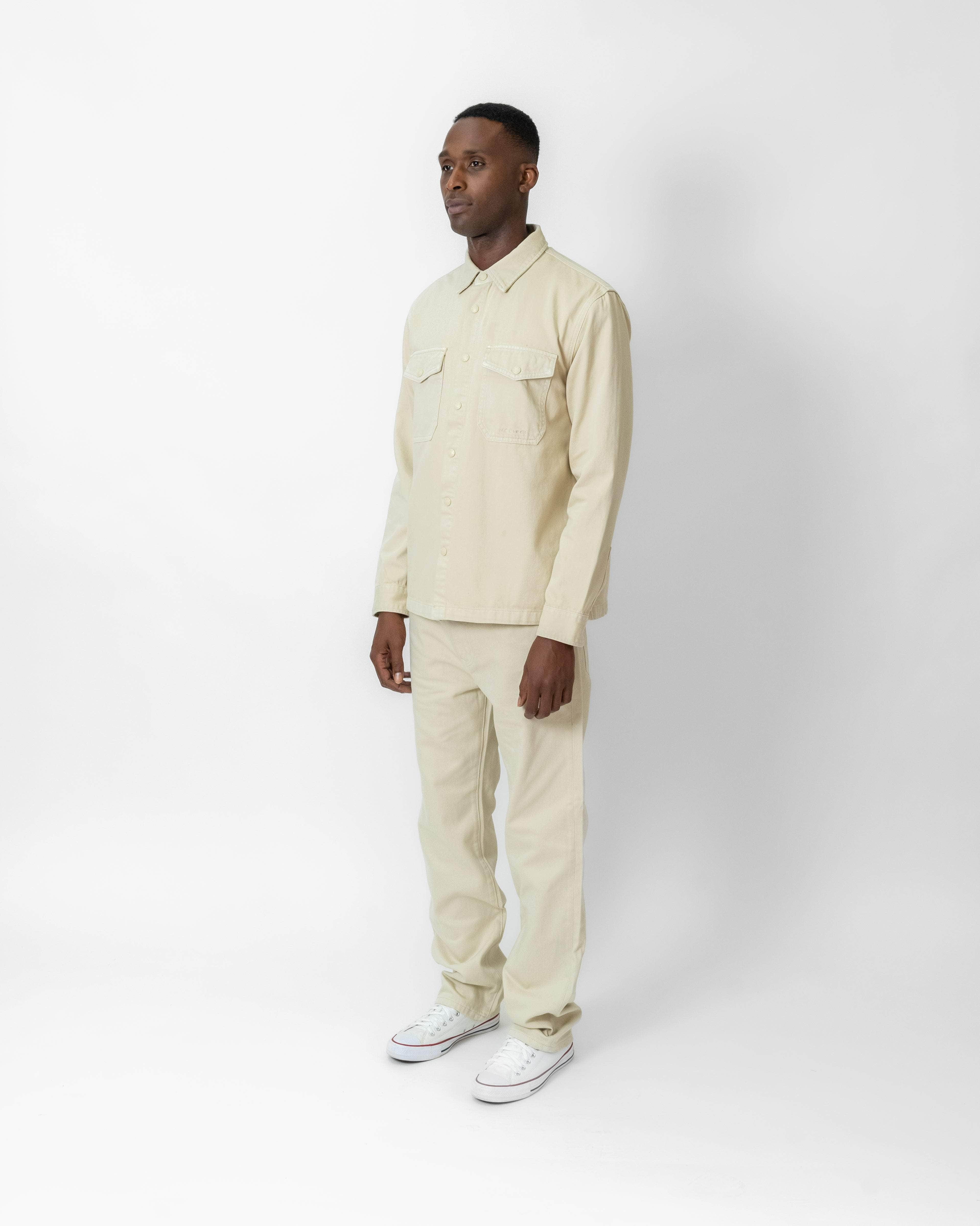 Relaxed Denim Overshirt Palo Santo