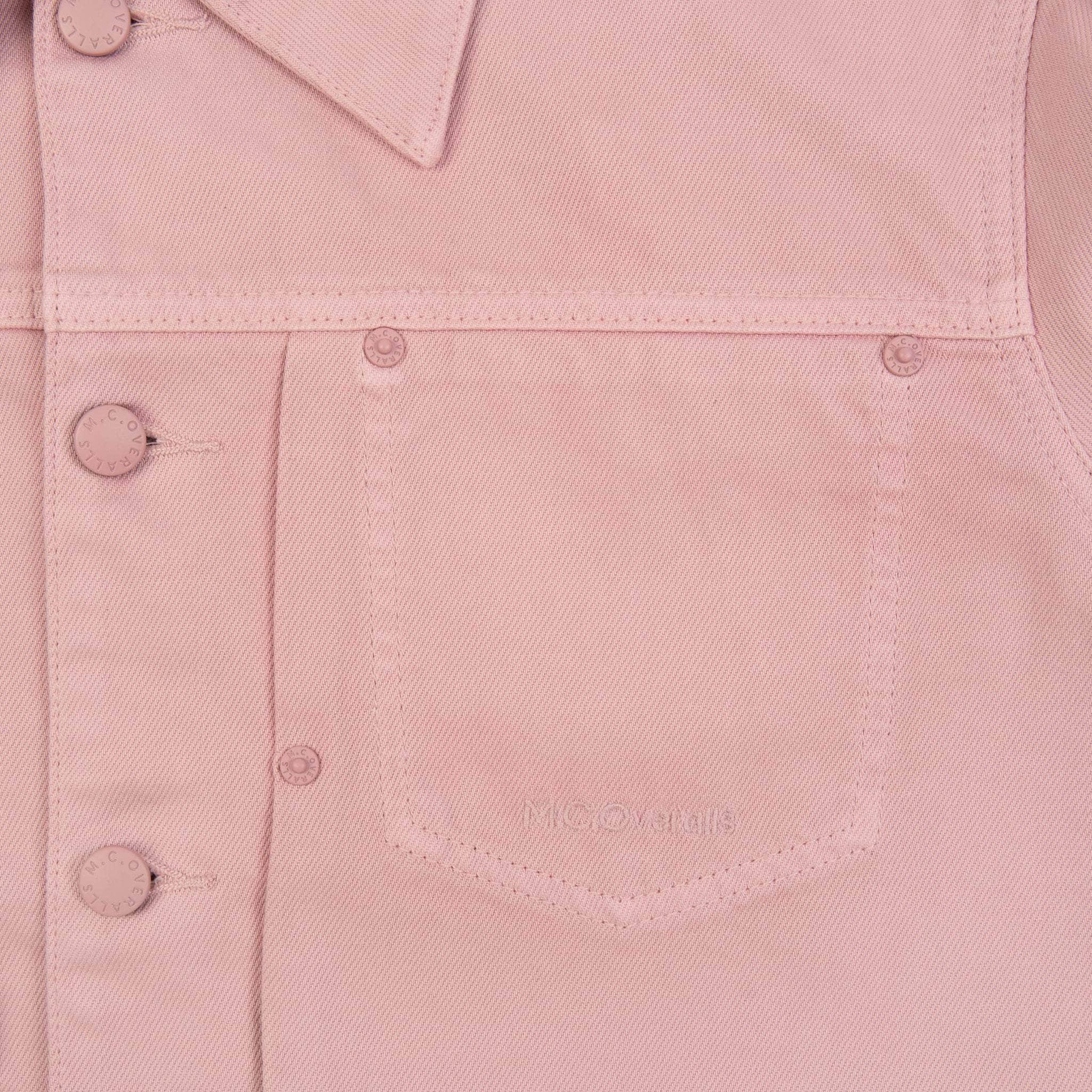Denim Battle Jacket Dusty Pink