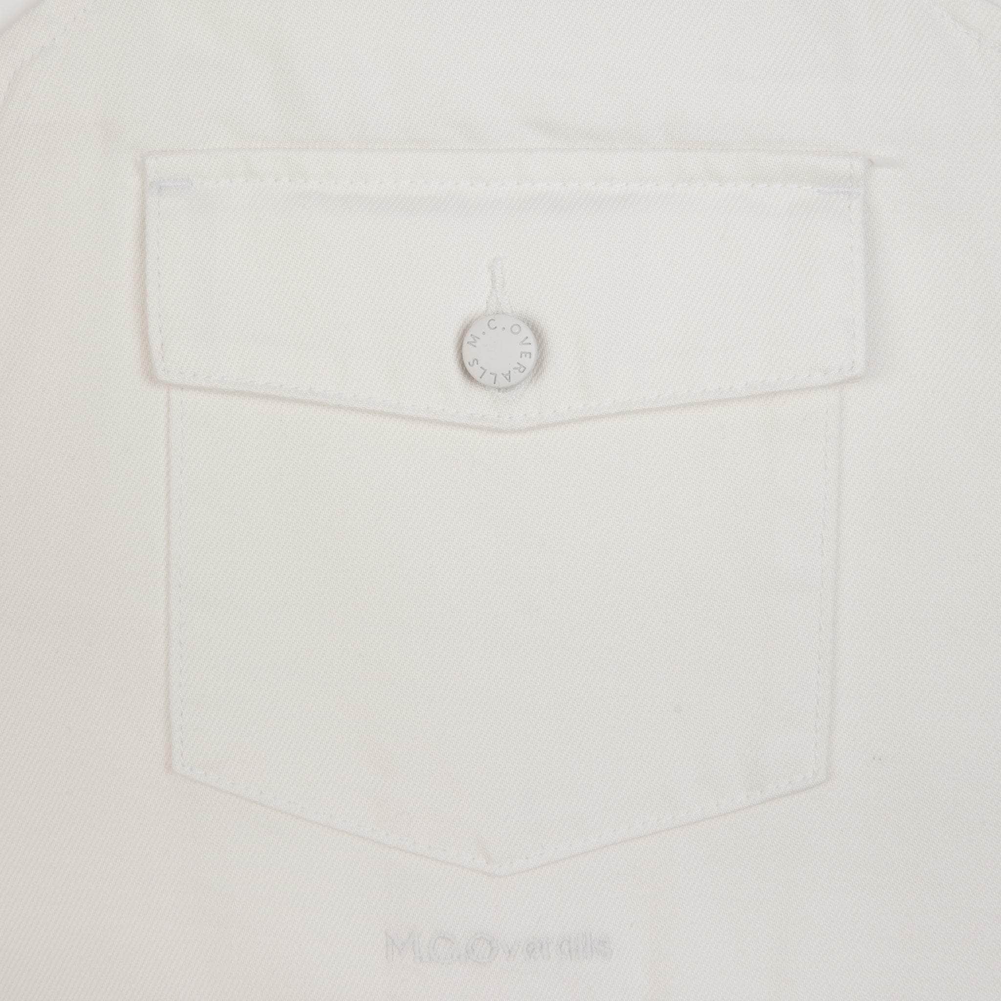 Denim Bib & Brace Dungaree Ivory