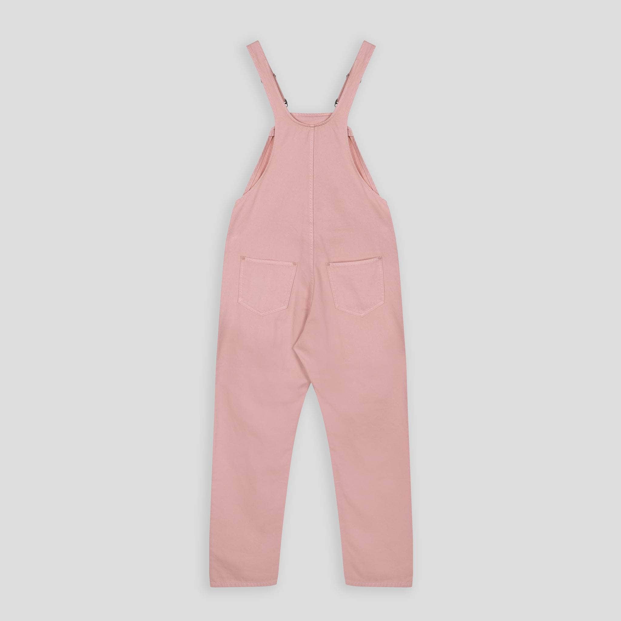 Denim Bib & Brace Dungaree Dusty Pink