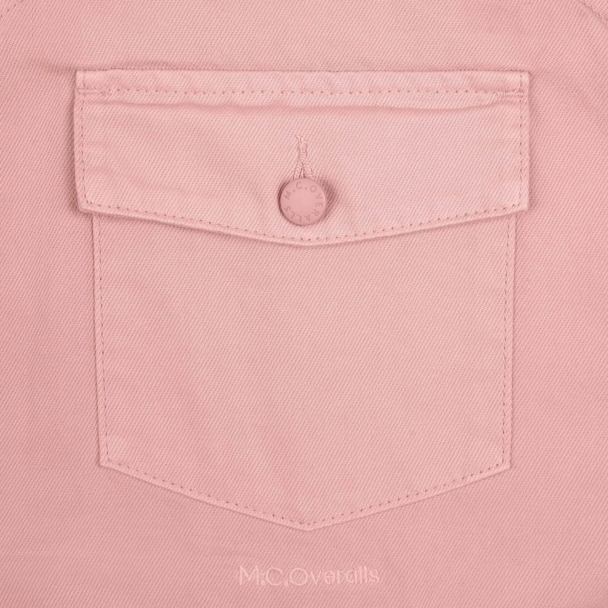 Denim Bib & Brace Dungaree Dusty Pink
