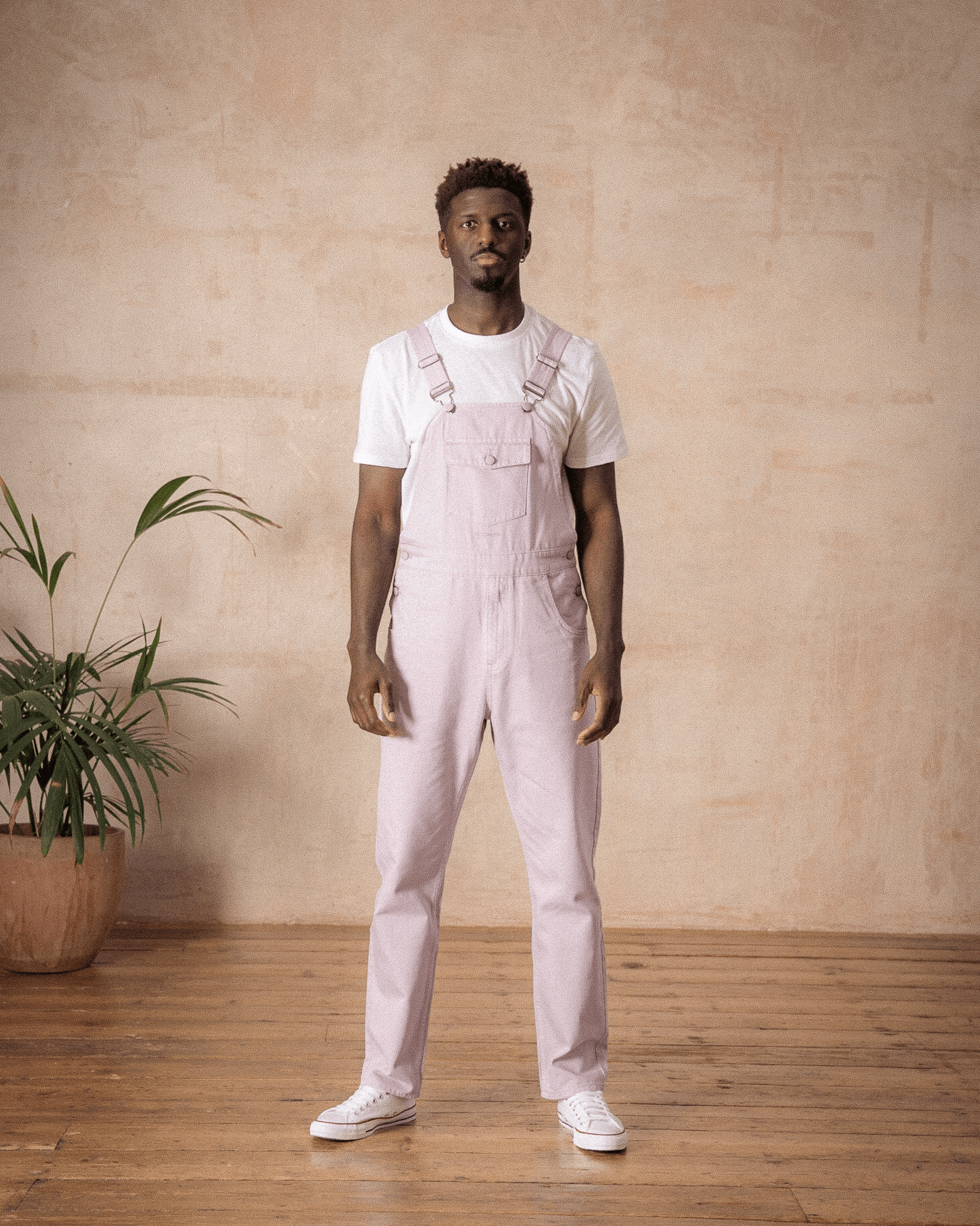 Denim Bib & Brace Dungaree Gin Blossom