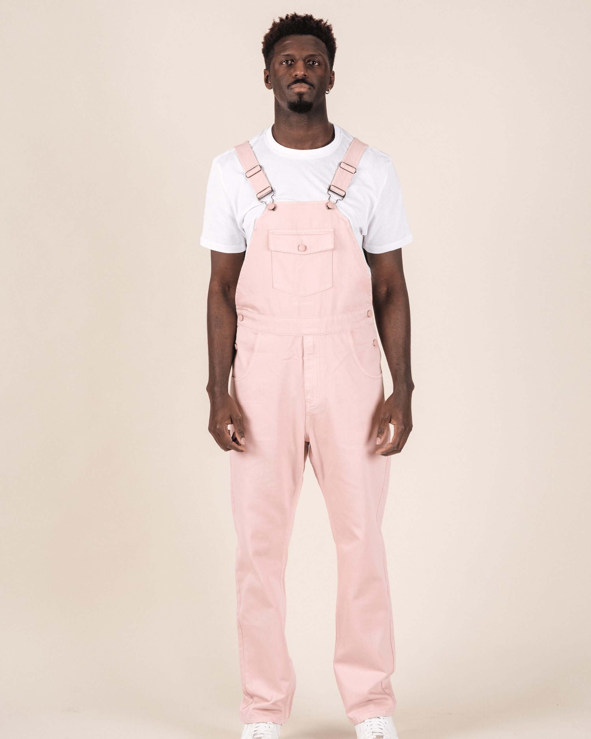 Denim Bib Brace Dungaree Dusty Pink M.C.Overalls