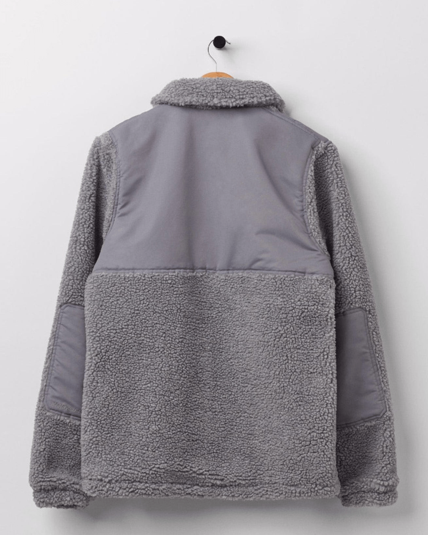 Popcorn Fleece Coach Jacket Grey