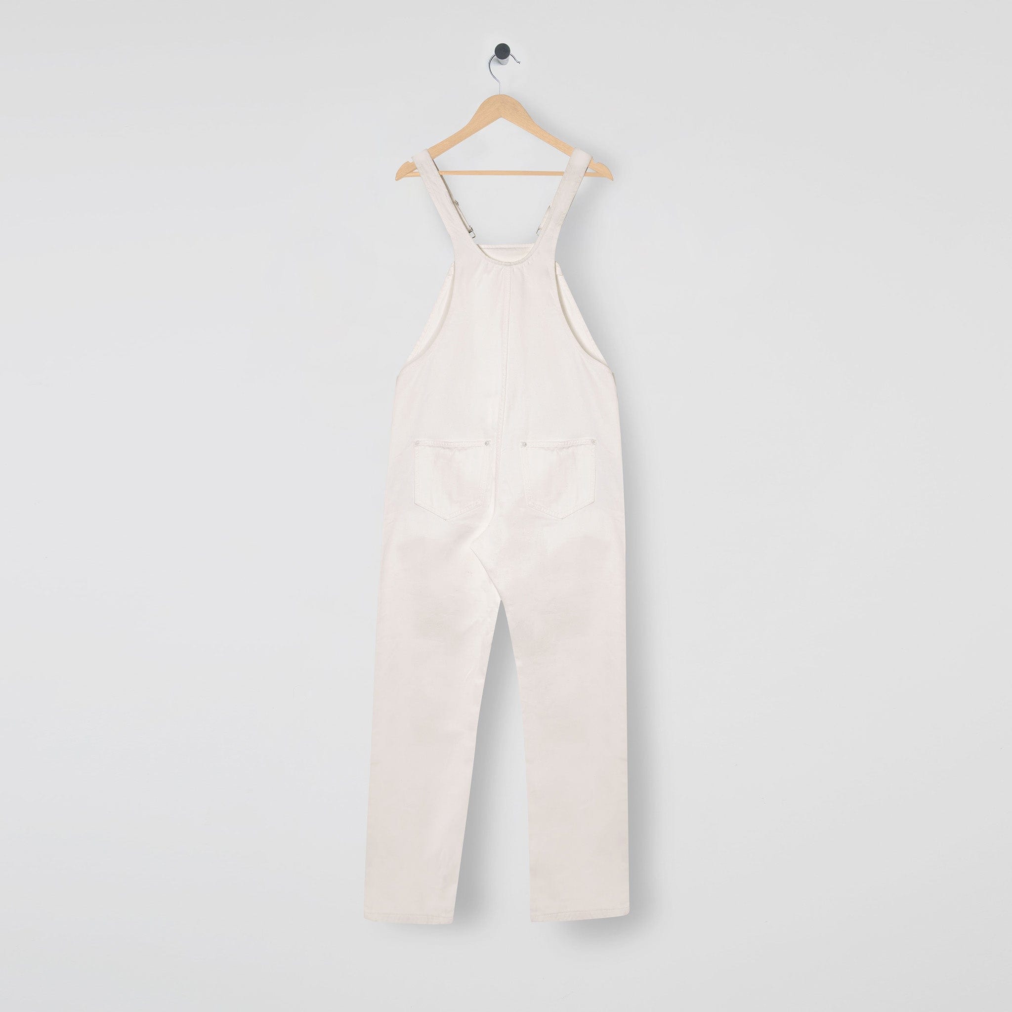 Denim Bib & Brace Dungaree White