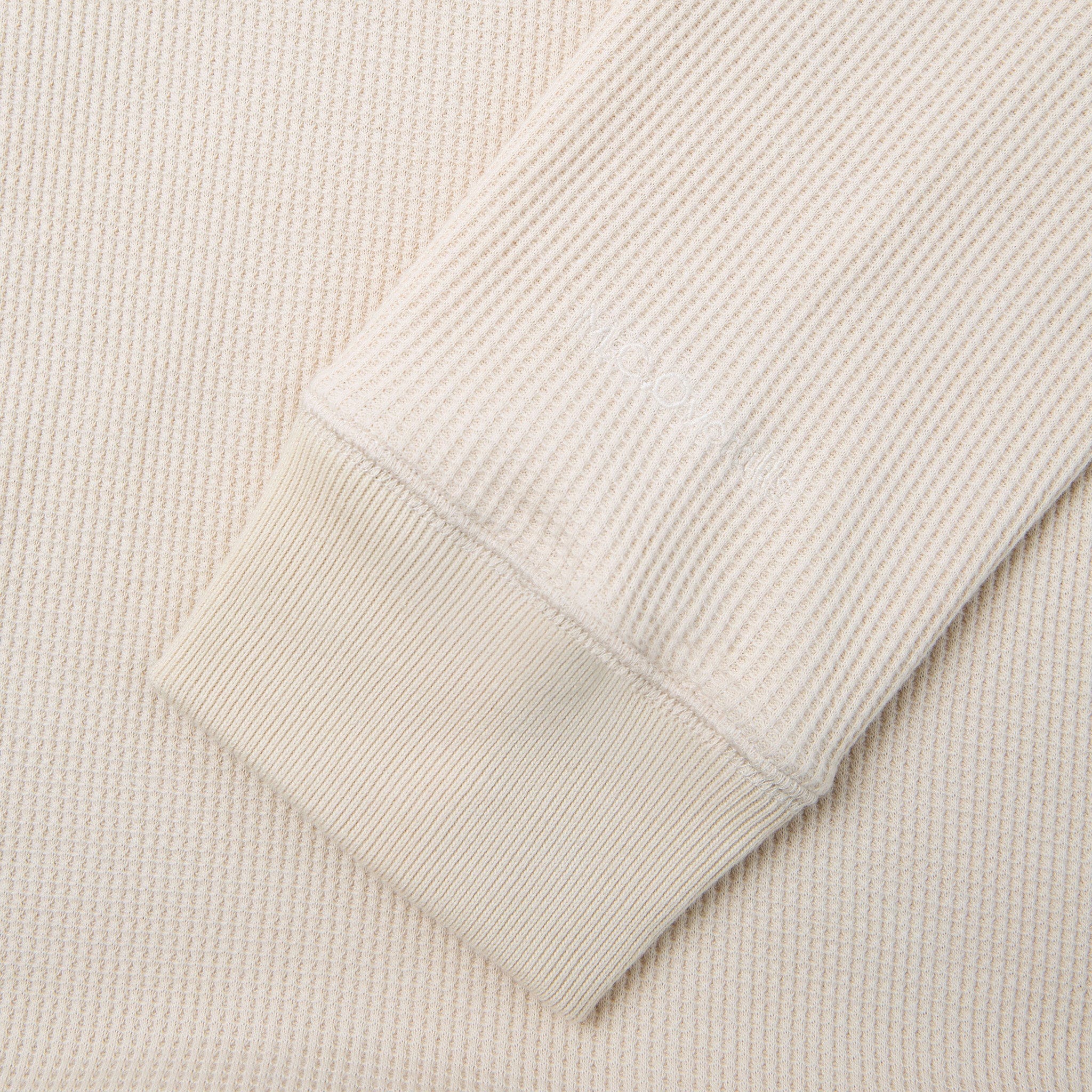 Double Waffle Jersey Sweatshirt Oatmeal