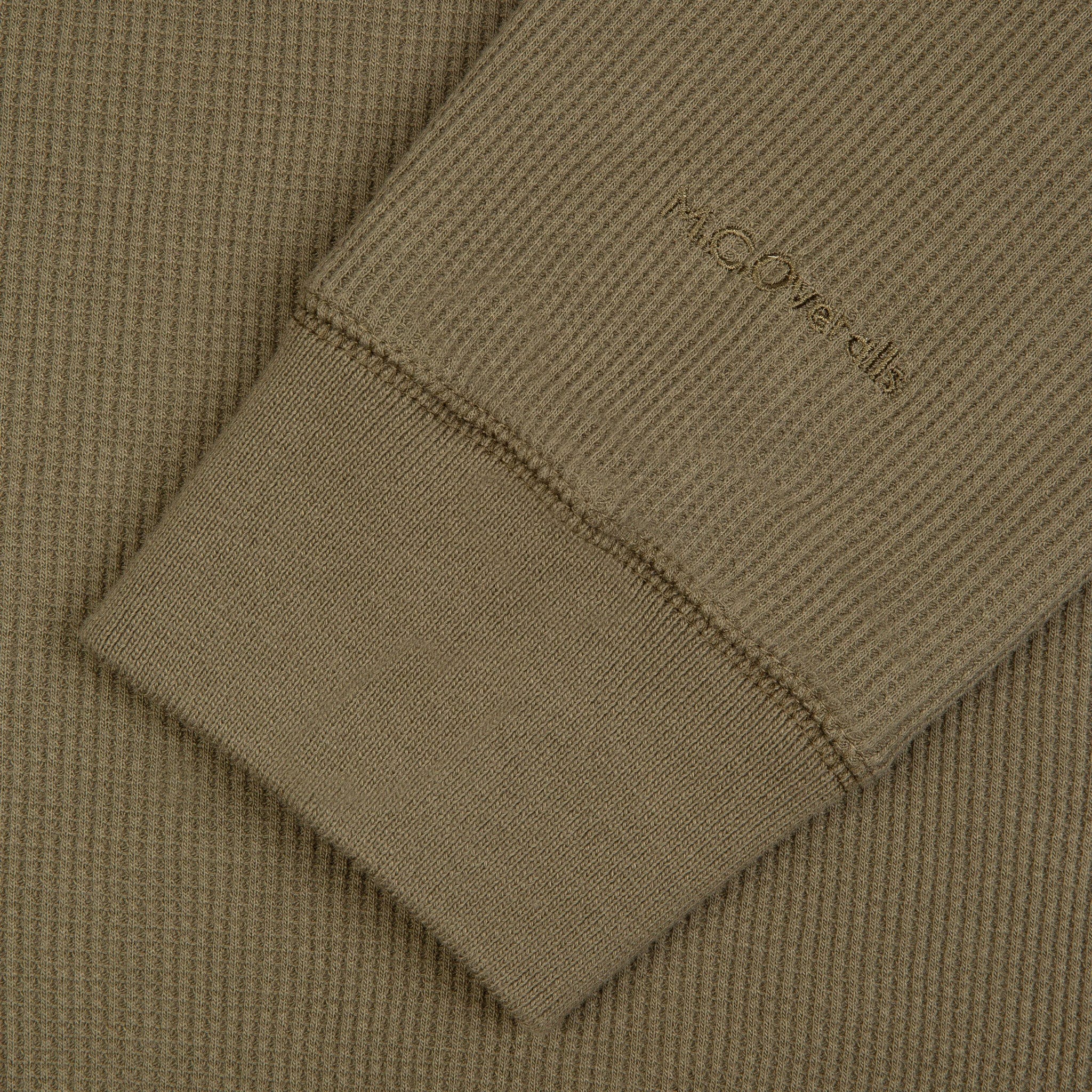 Double Waffle Jersey Sweatshirt Olive