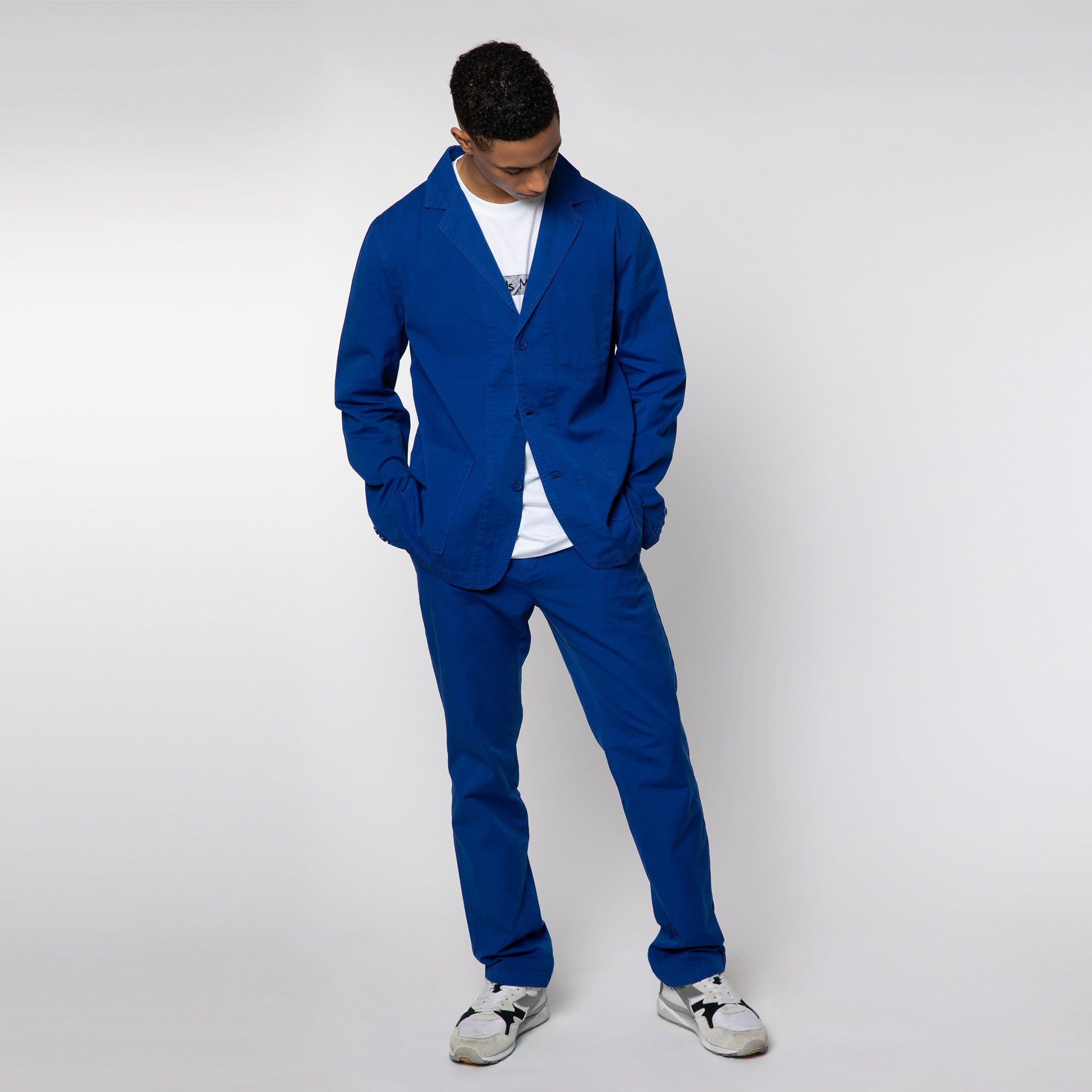 Lightweight Cotton Blazer Royal Blue