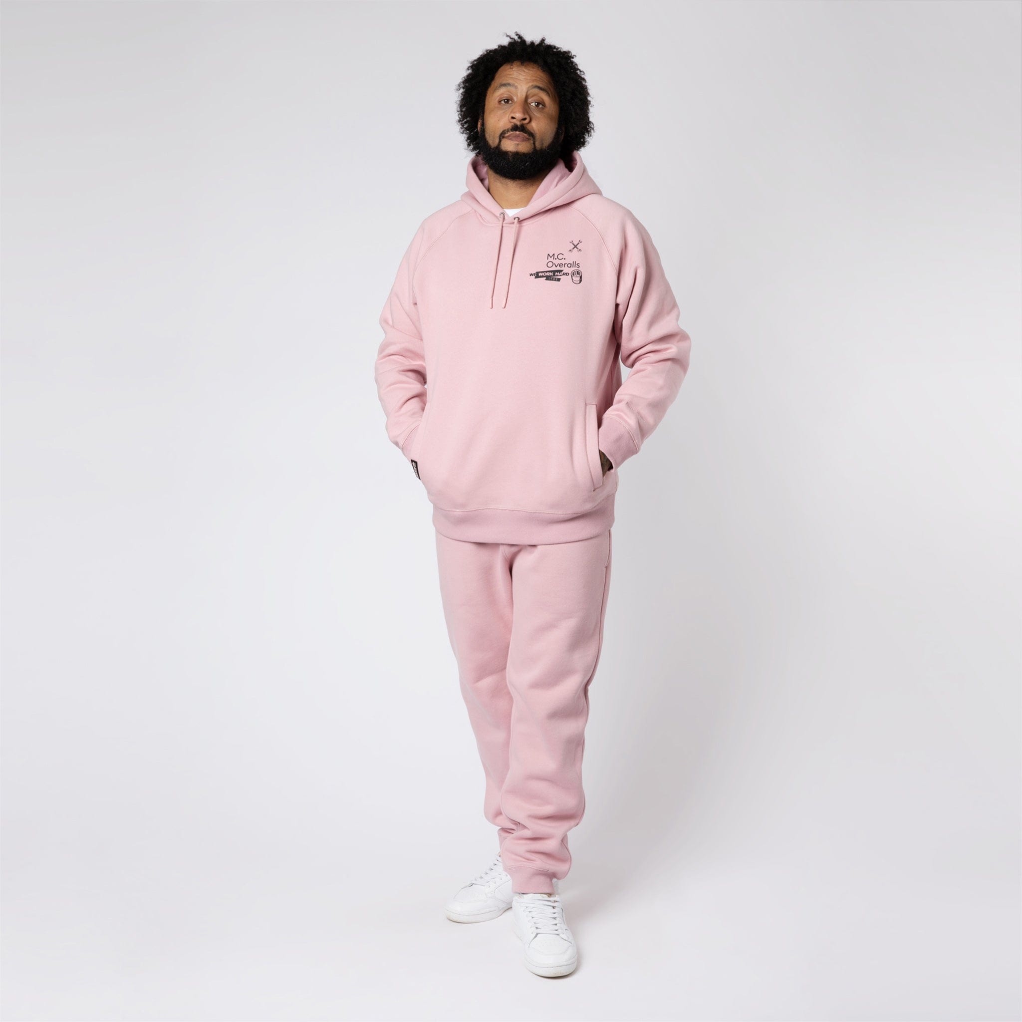 Tools- Wrench & Bolts Hoodie Dusty Pink