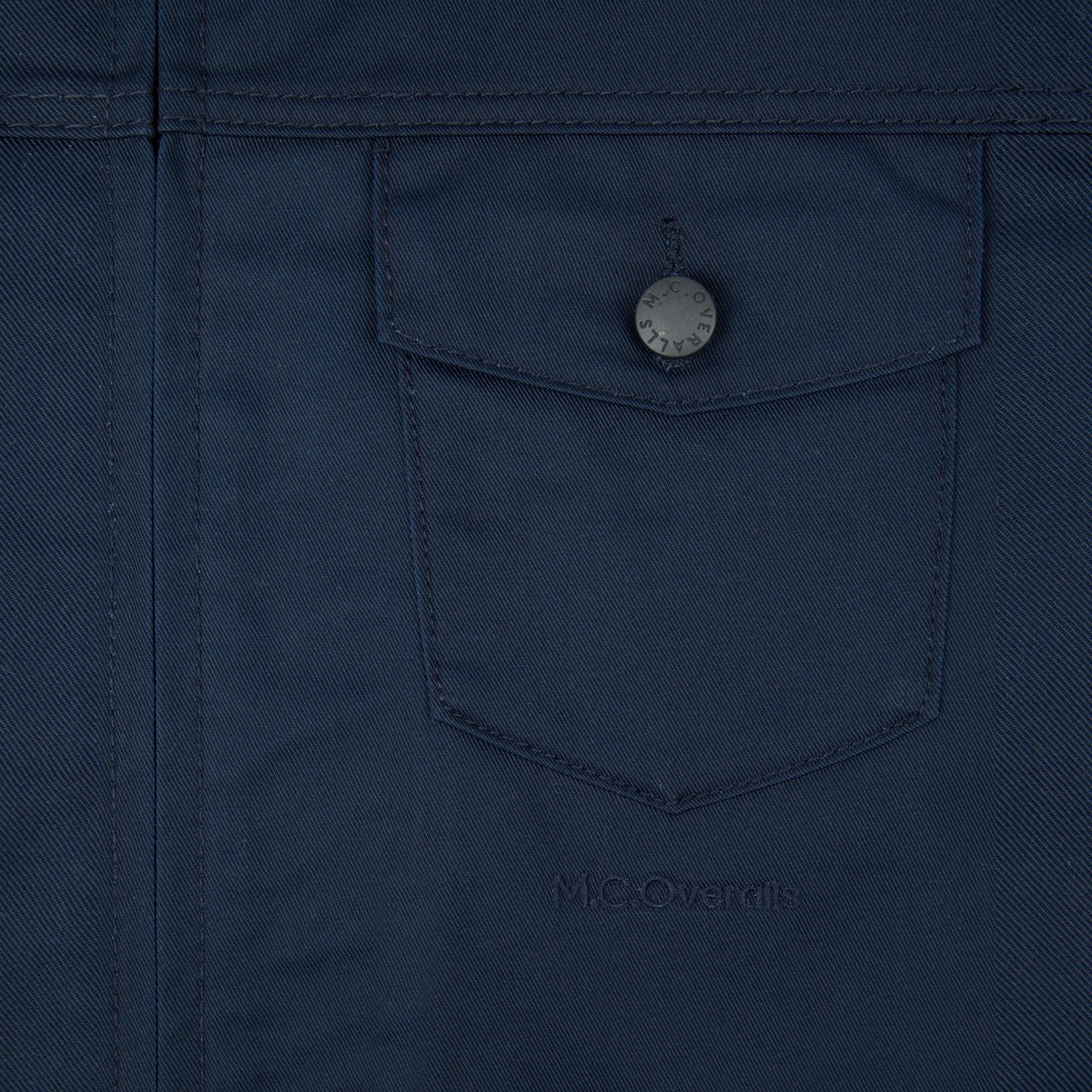 M.C.O's Logo Under the Pocket of Navy Work Overalls.