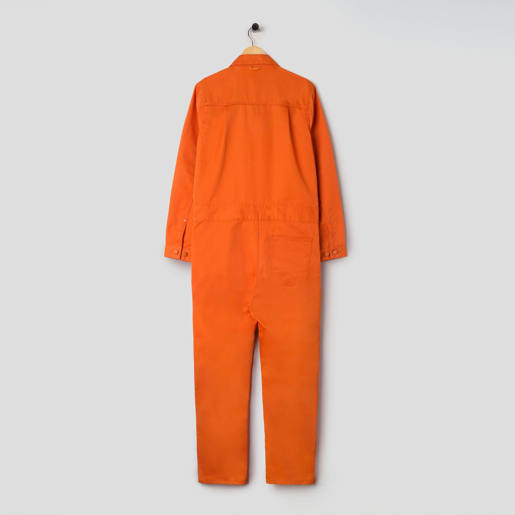 Collared Zip Overall Orange