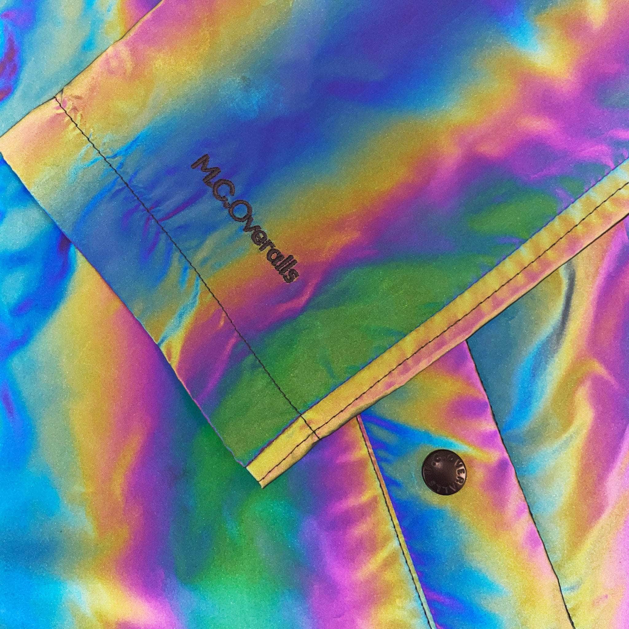 Reflective Single Breasted Mac Coat Dark Grey