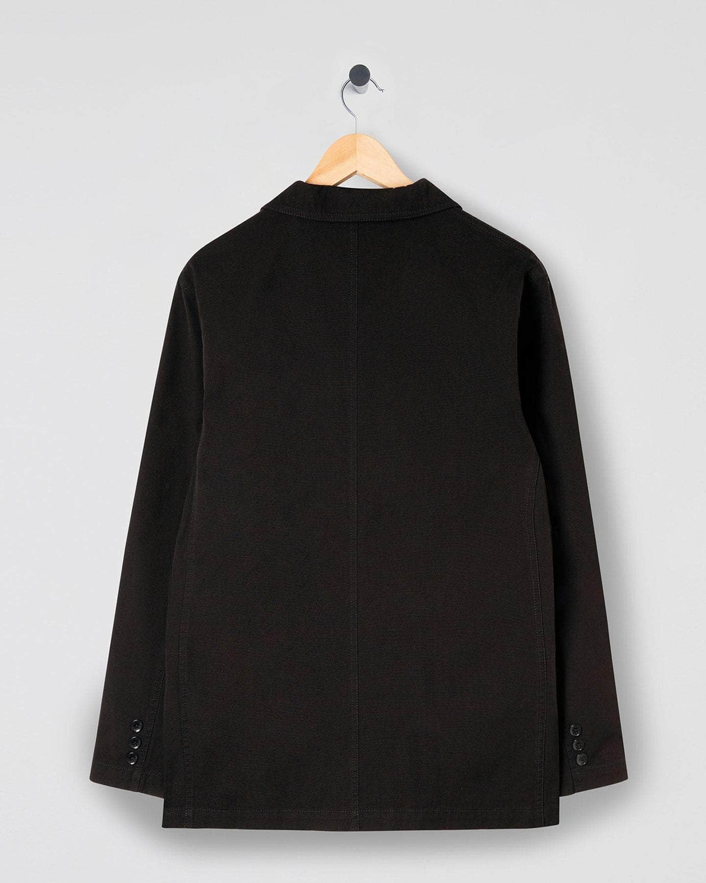 Lightweight Cotton Blazer Black