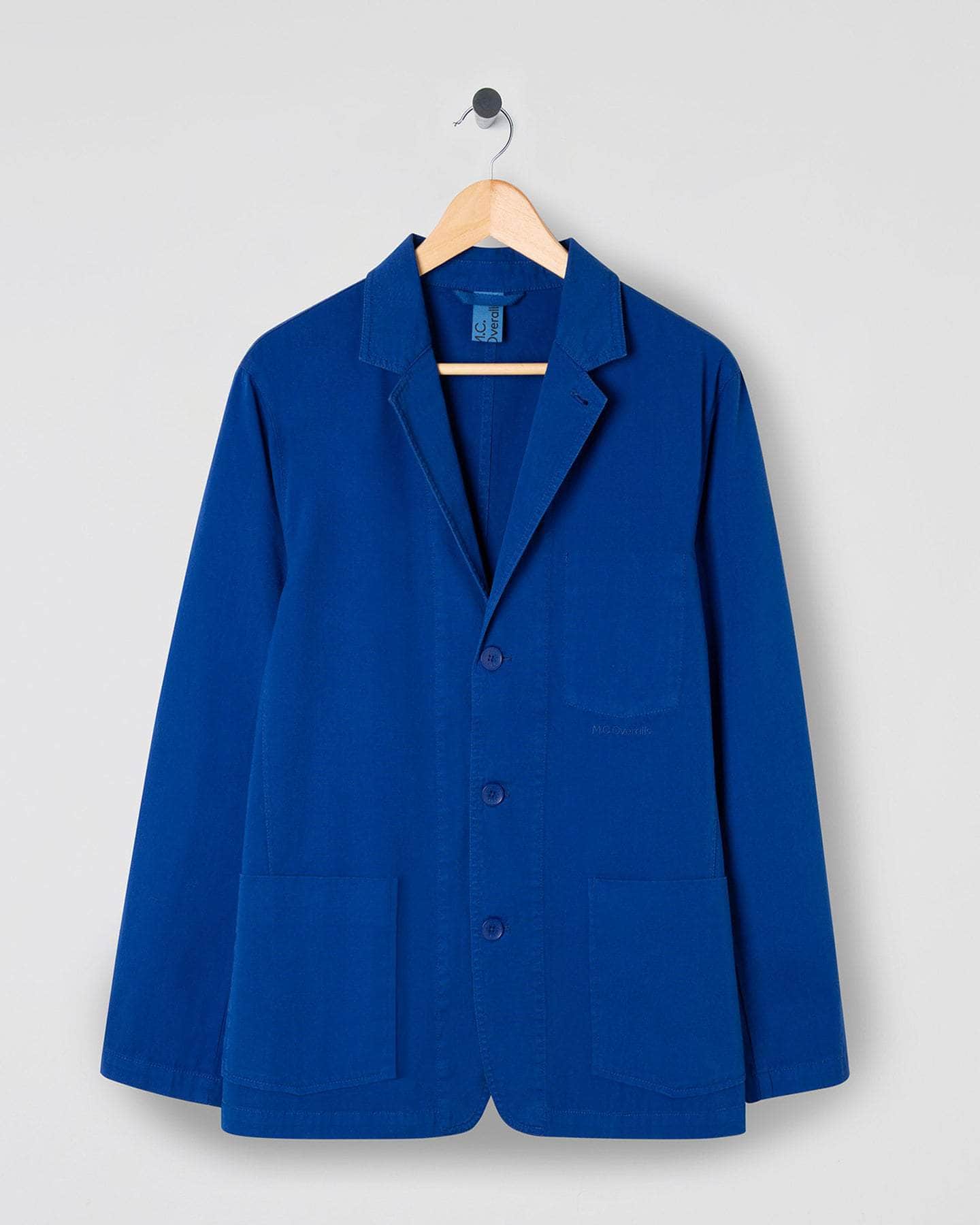 Lightweight Cotton Blazer Royal Blue