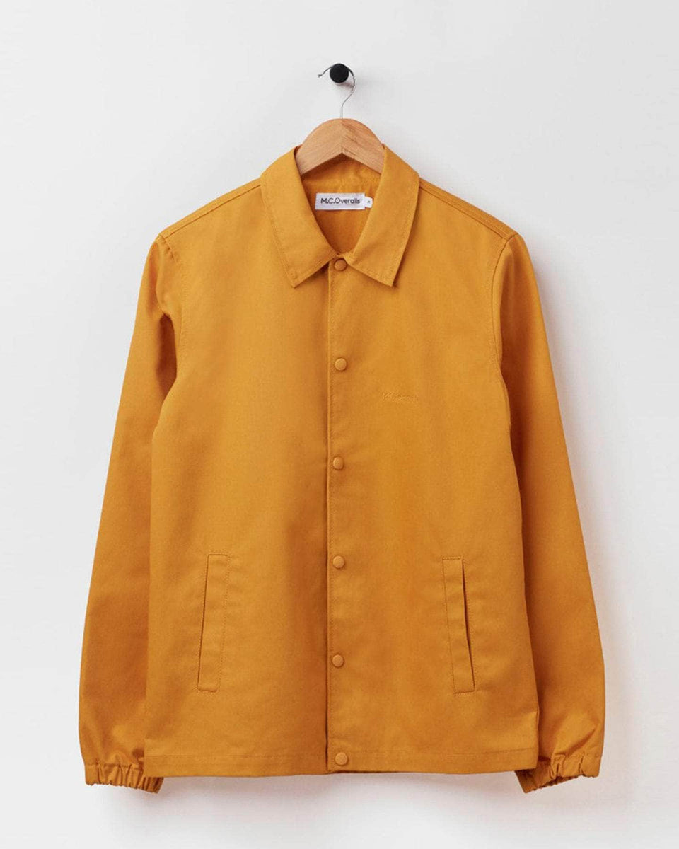 Fitted Coach Jacket Mustard Yellow