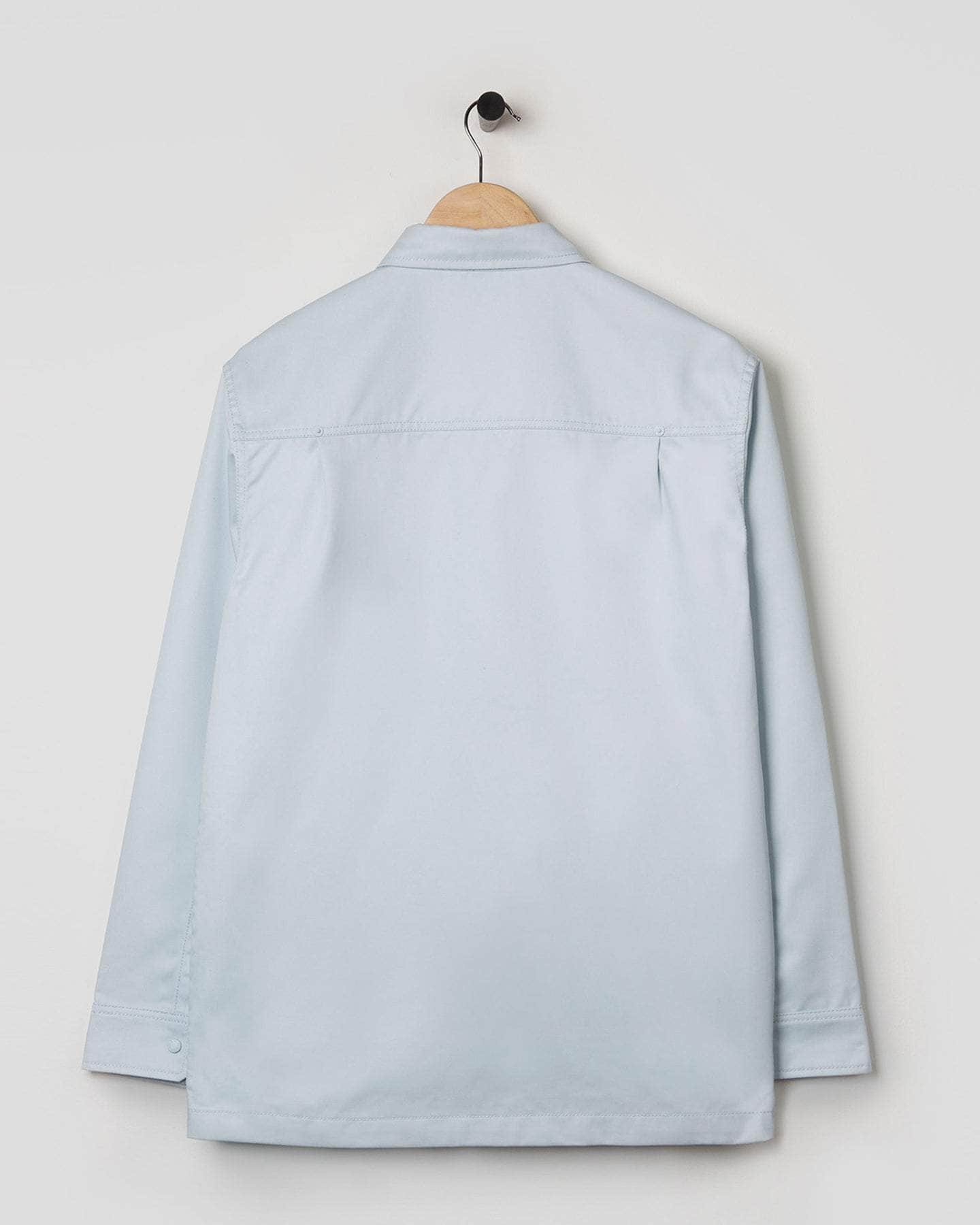 Relaxed Snap Button Shirt Illusion Blue