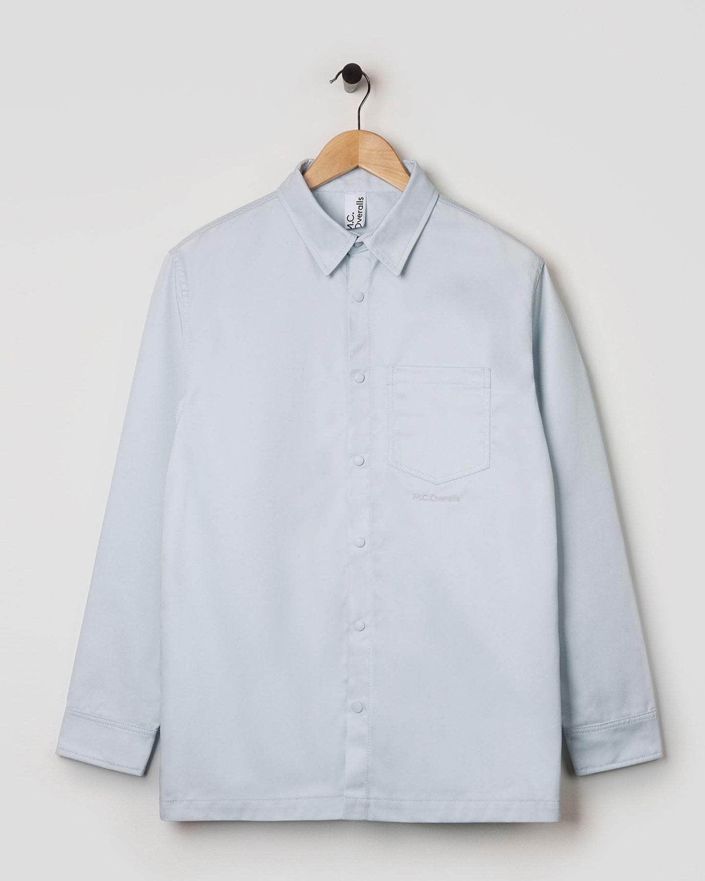 Relaxed Snap Button Shirt Illusion Blue