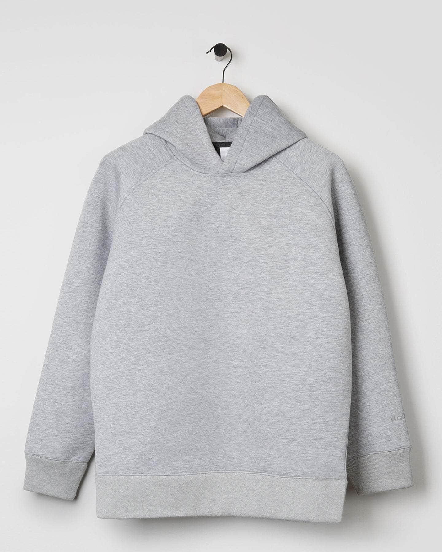 Bonded Jersey Hoodie Grey Marl