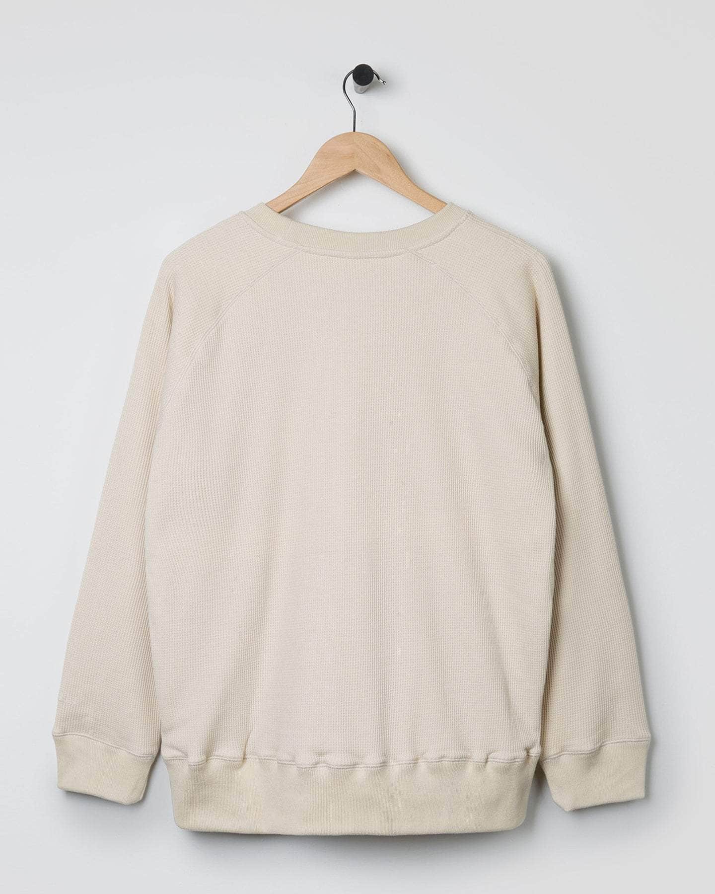 Double Waffle Jersey Sweatshirt Oatmeal