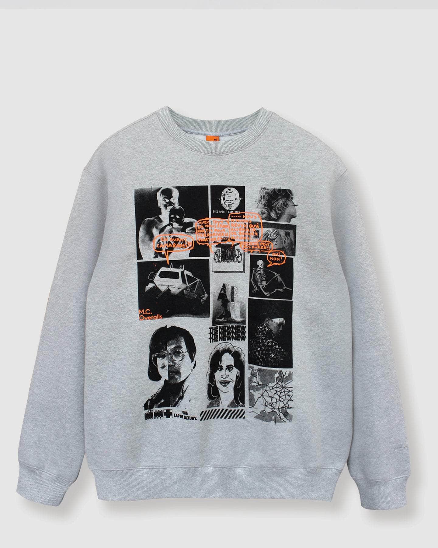 Heavyweight "The New New" Sweatshirt Grey