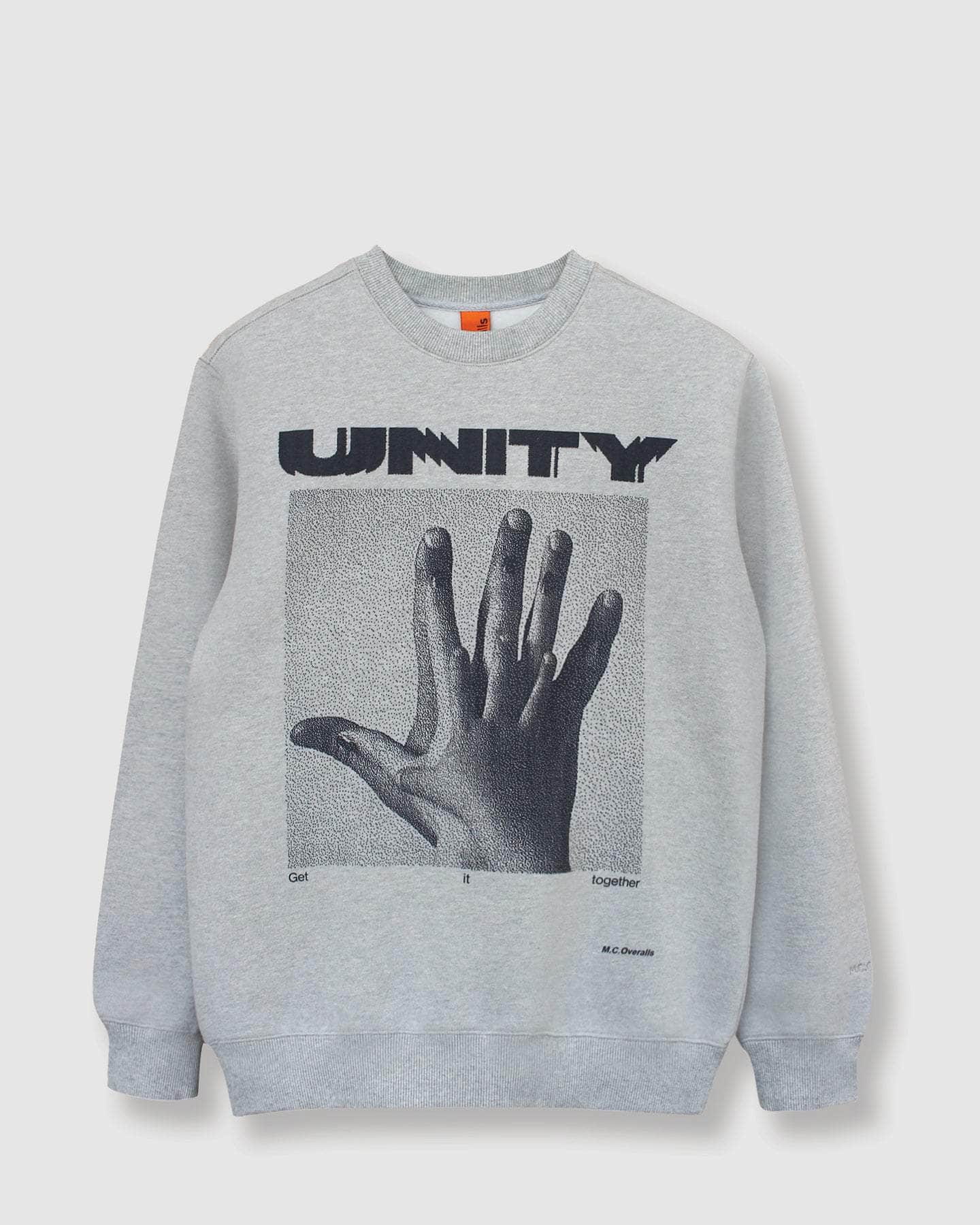 Heavyweight Unity Hand Sweatshirt Grey