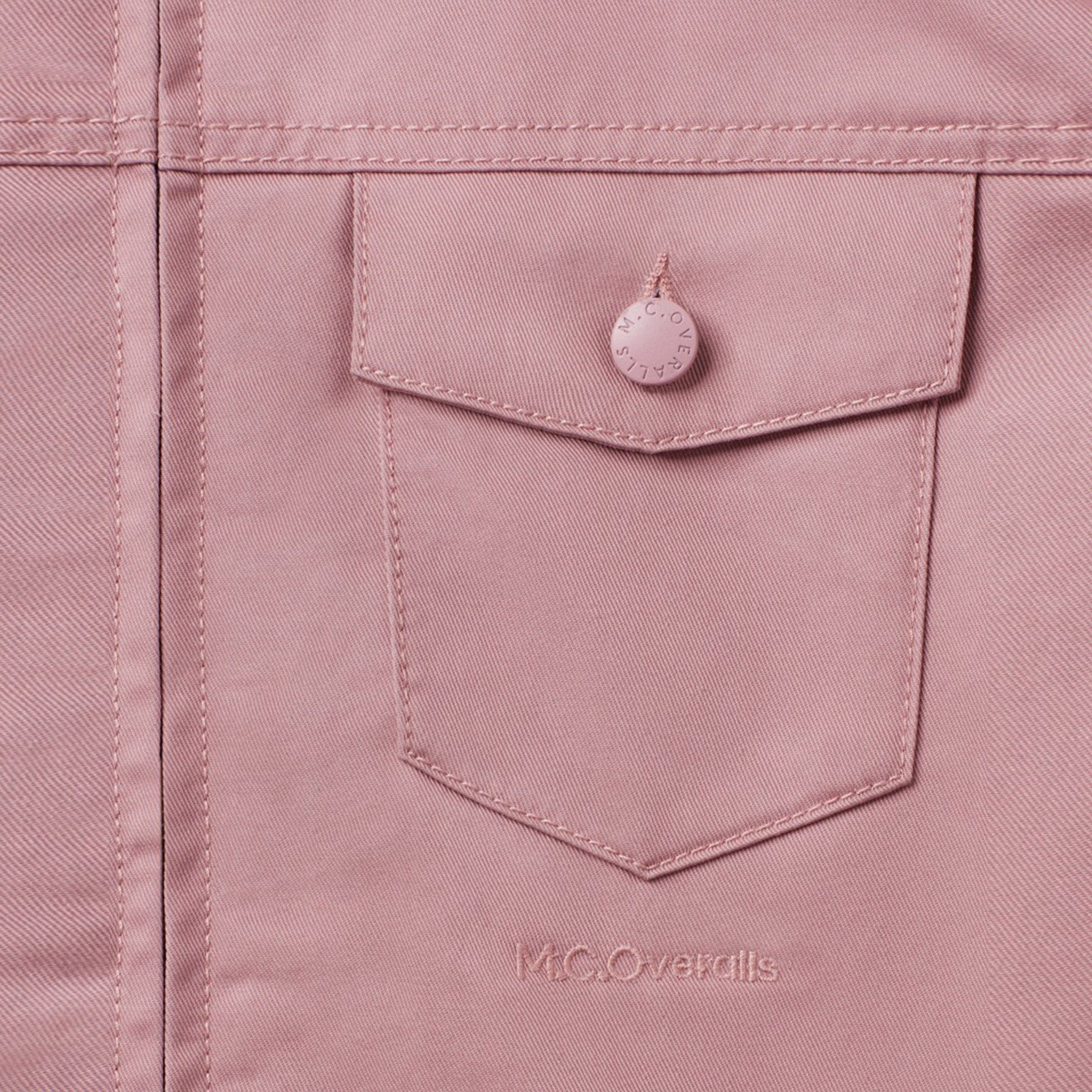 Collared Zip Overall Dusty Pink