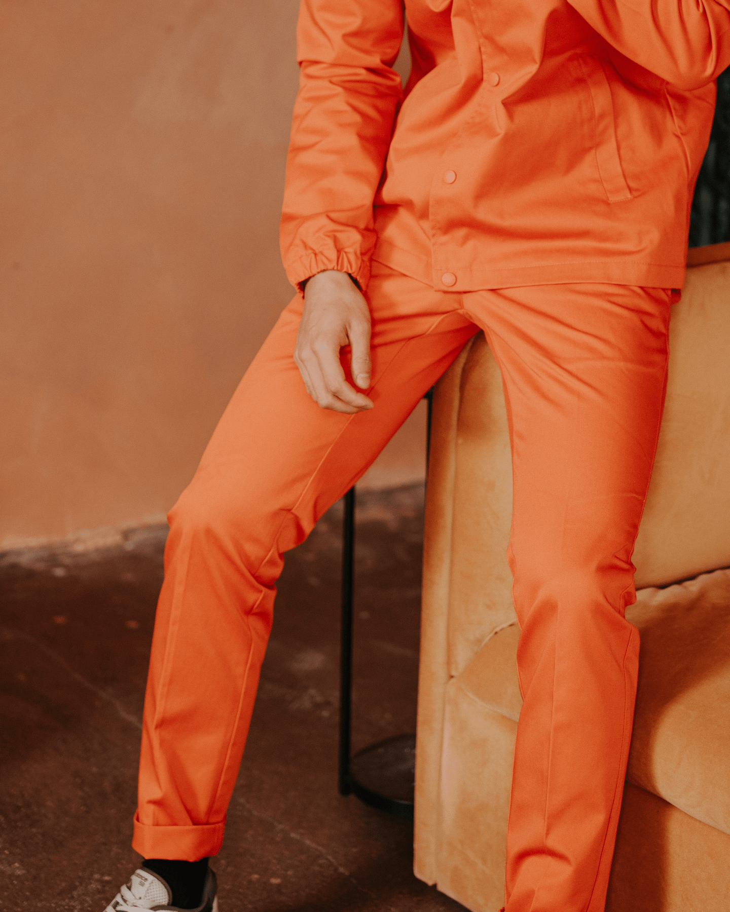 Slim-Fit Work Trousers Orange