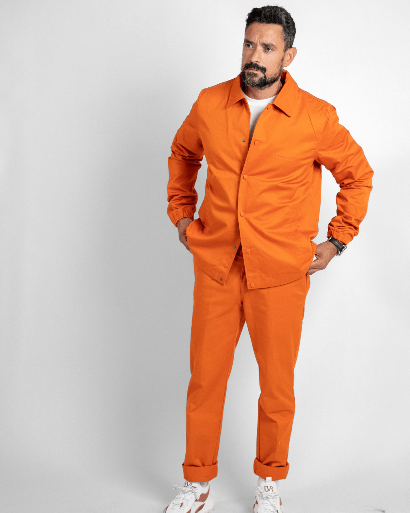 Slim-Fit Work Trousers Orange