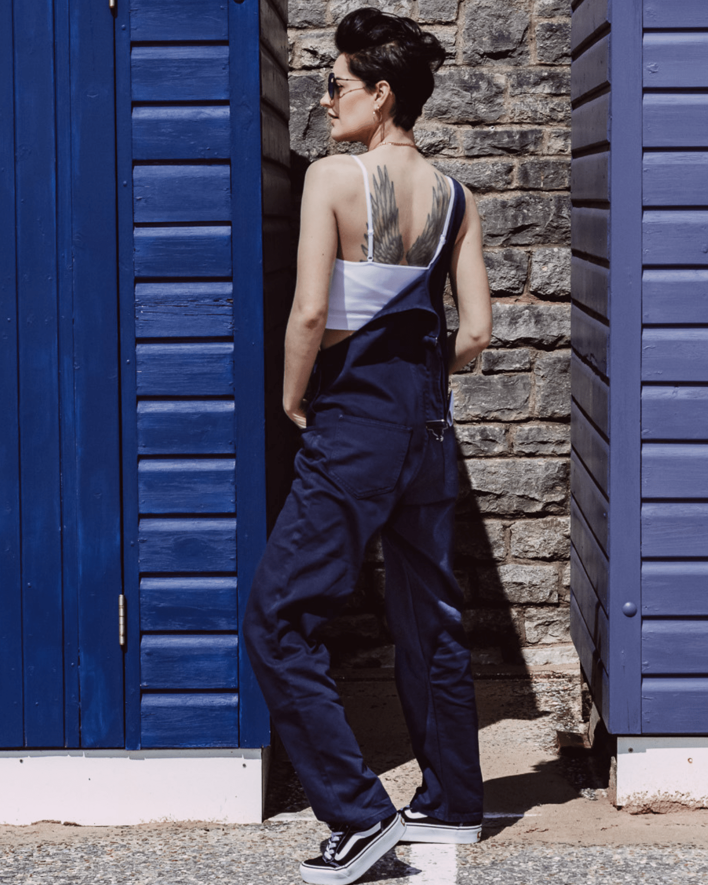 NOTUS Men's Denim Dungaree Bib And Brace Overalls - Adjustable Straps, Workwear Jeans