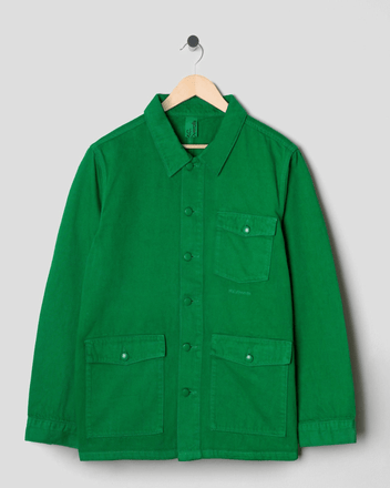 Relaxed Denim Work Jacket Green – M.C.Overalls