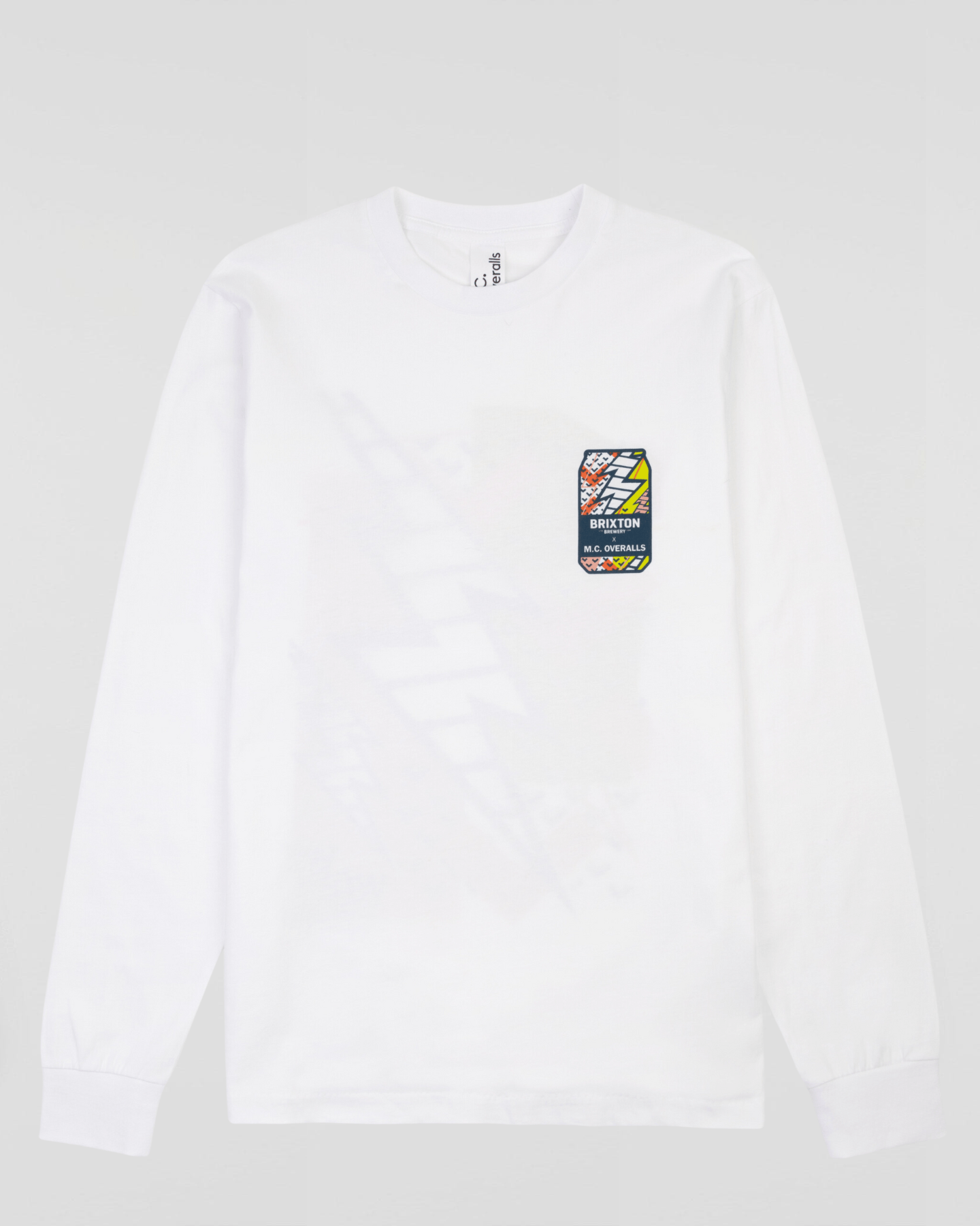 M.C.Overalls x Brixton Brewery L/S T-Shirt White