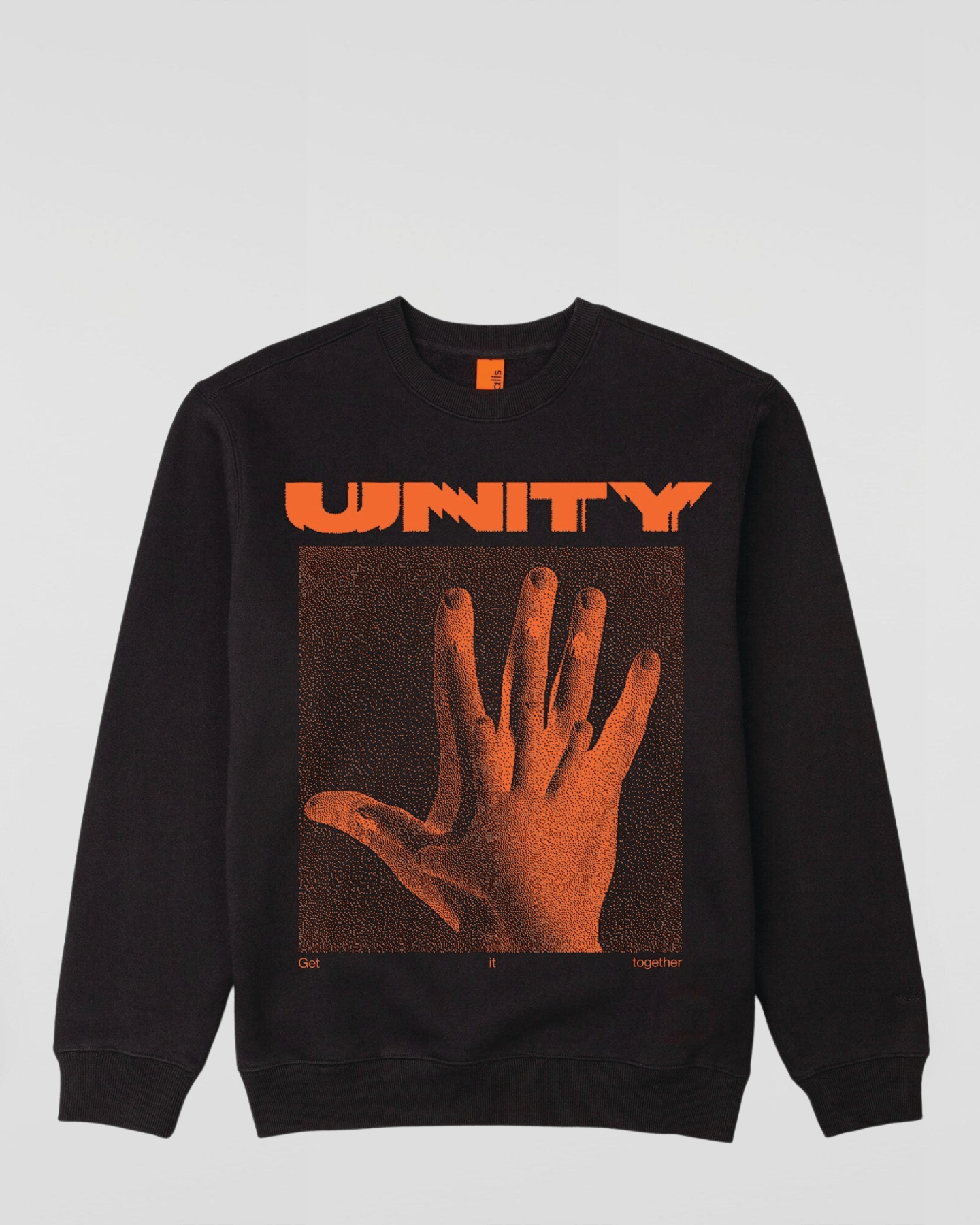 Heavyweight Unity Hand Sweatshirt Black