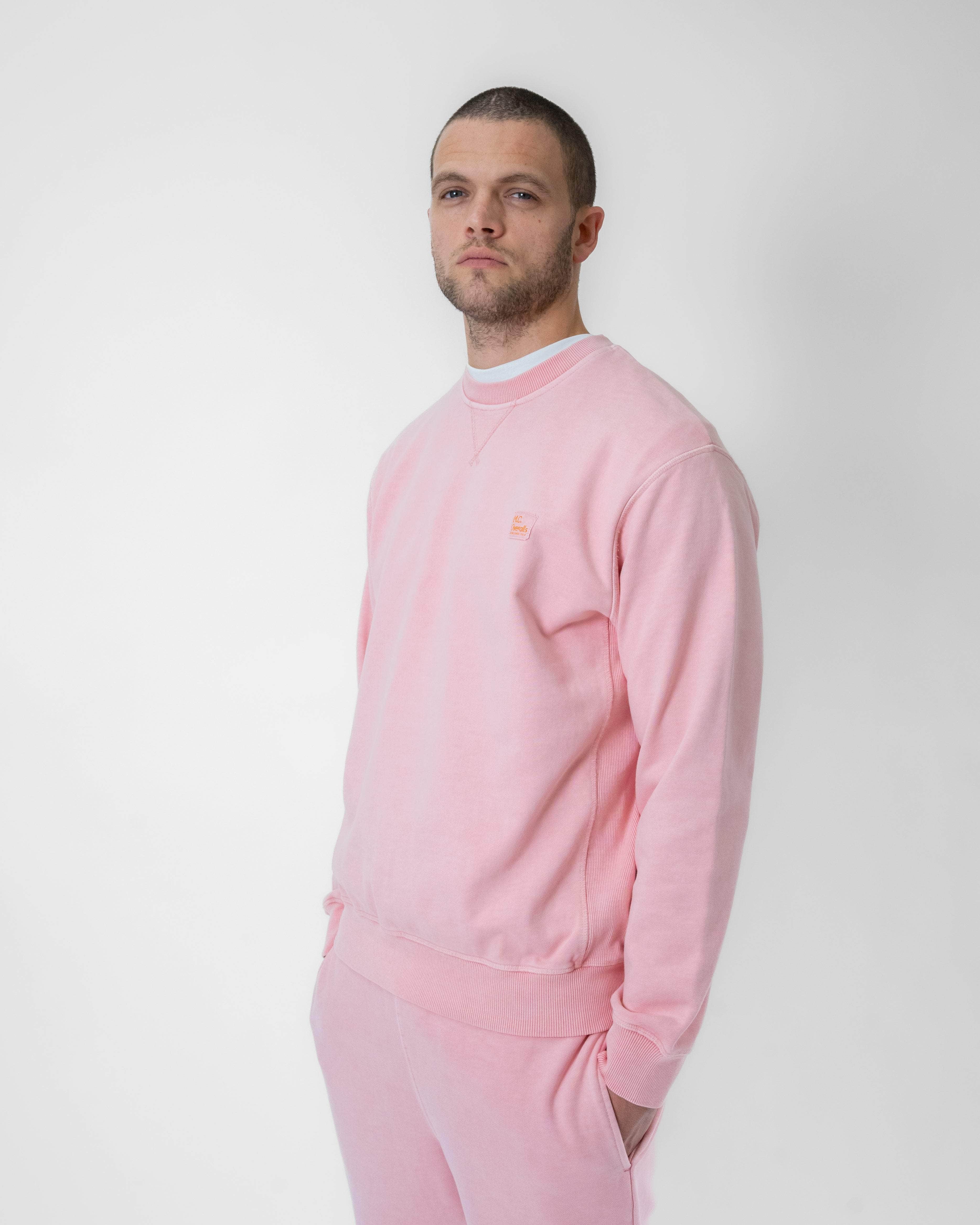 Relaxed Cotton Sweatshirt Dusty Pink