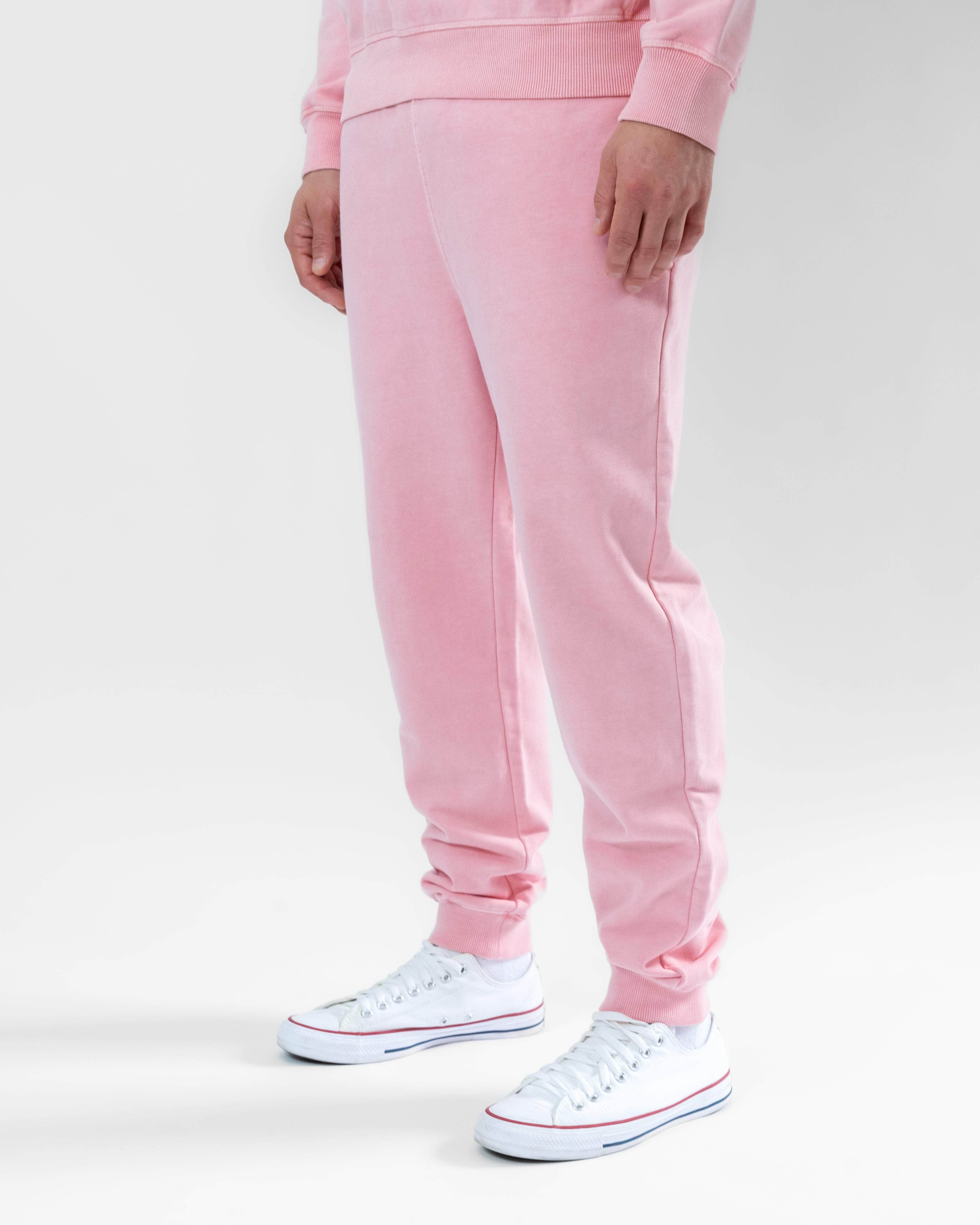 Regular-Fit Cotton Sweatpants Dusty Pink