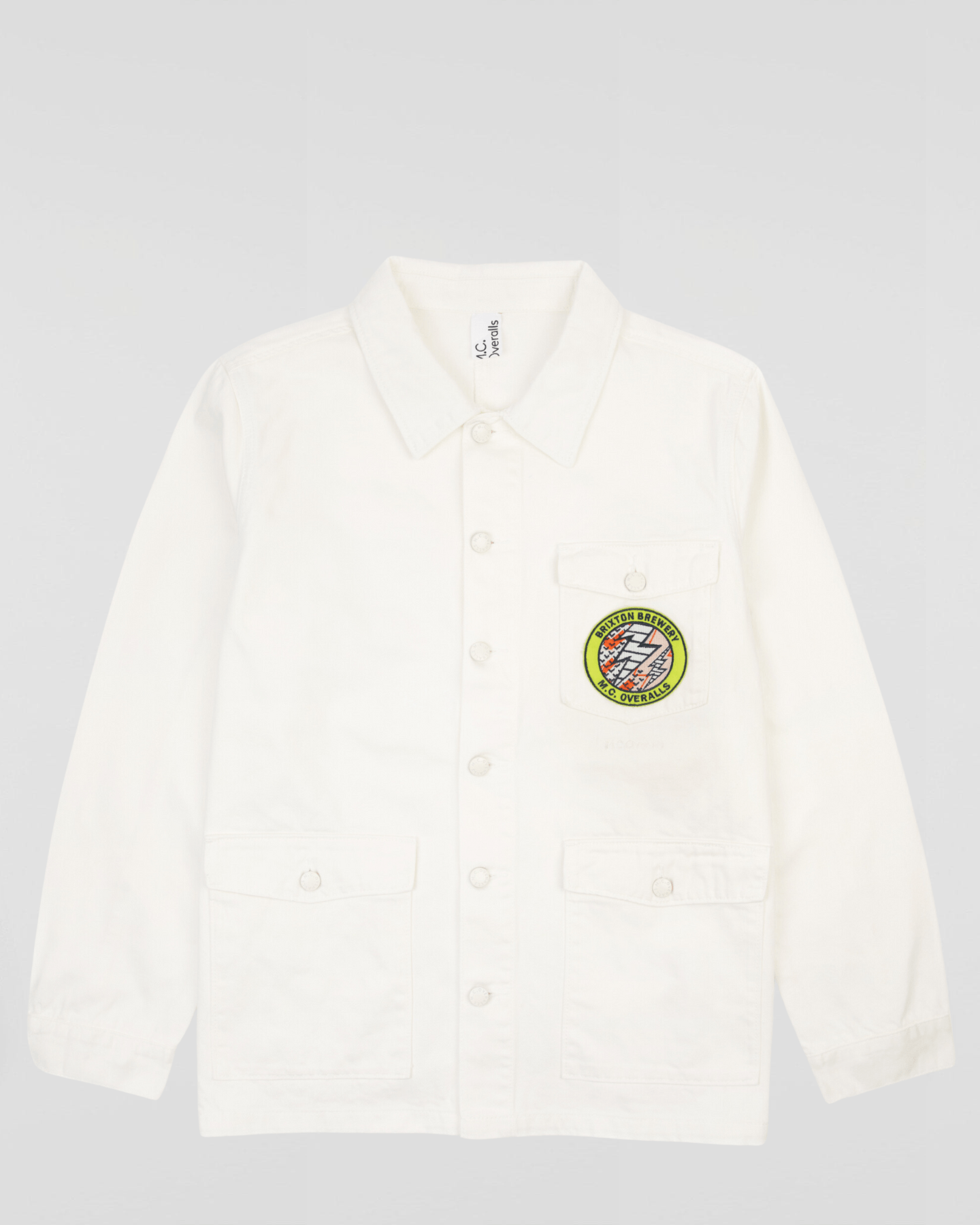 M.C.Overalls x Brixton Brewery Denim Work Jacket White