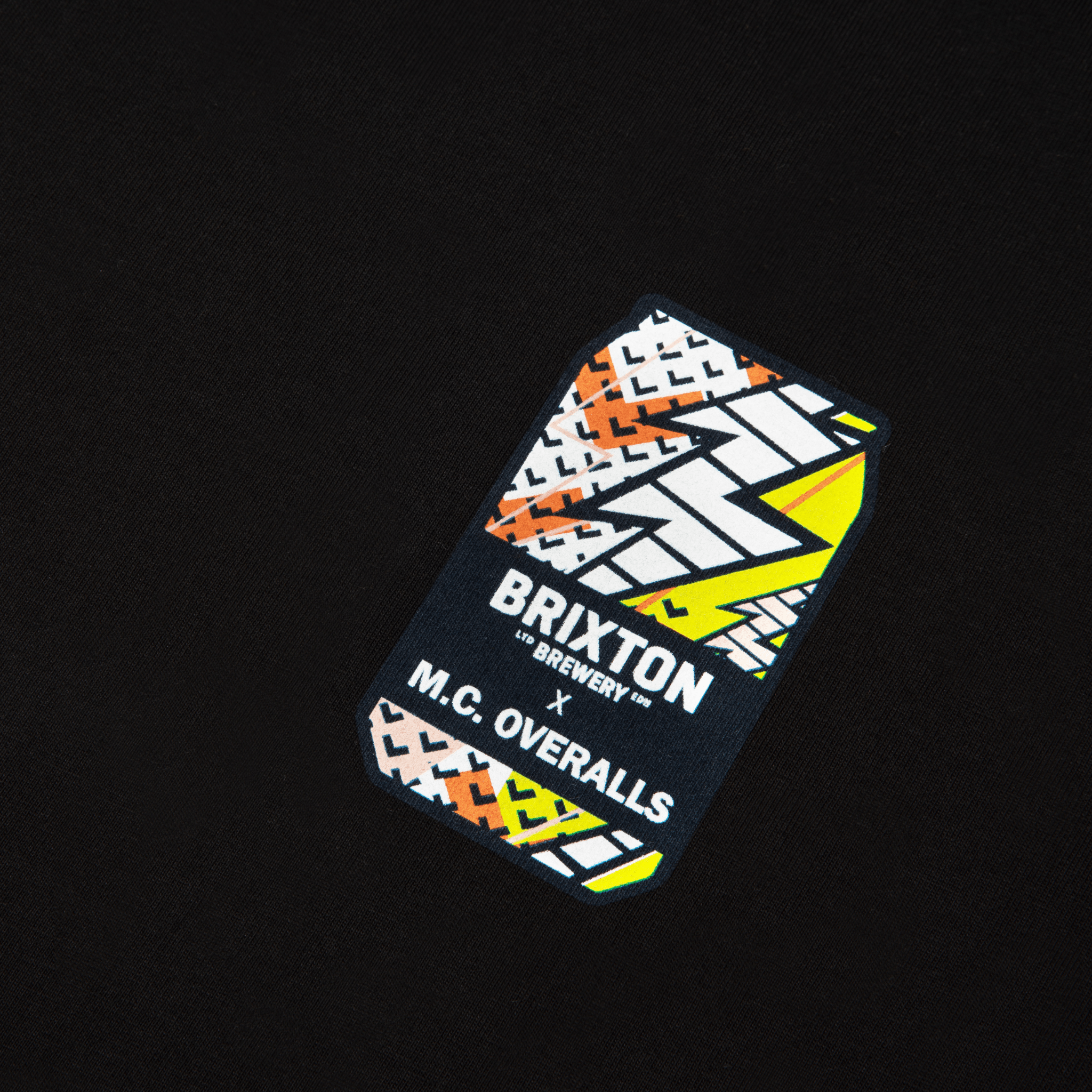 M.C.Overalls x Brixton Brewery S/S T-Shirt Black