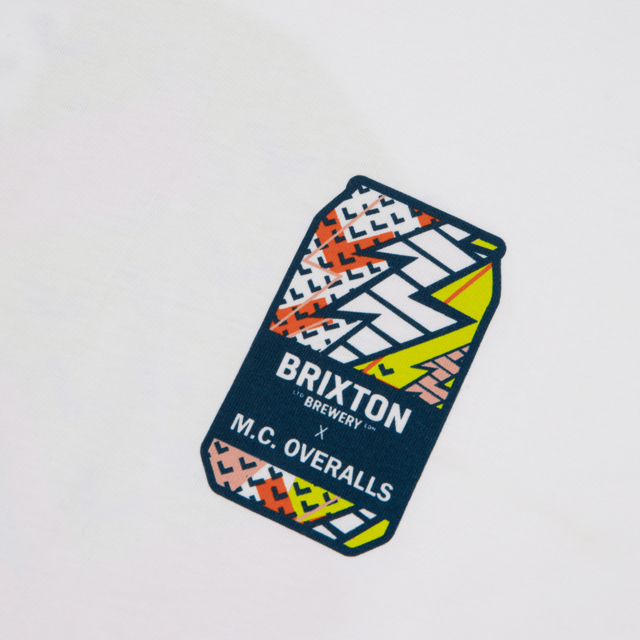 M.C.Overalls x Brixton Brewery L/S T-Shirt White